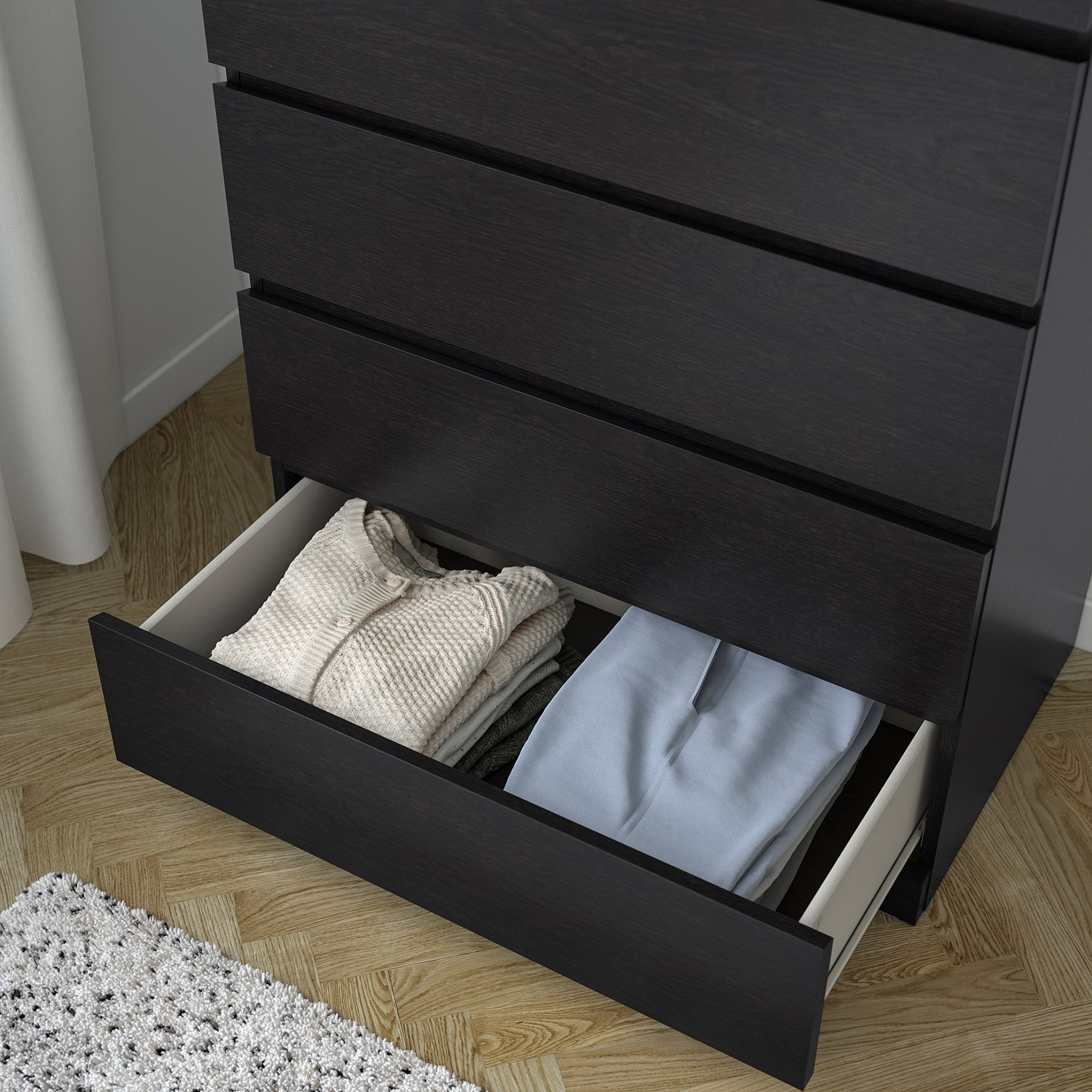 MALM, chest of 6 drawers, 704.036.06