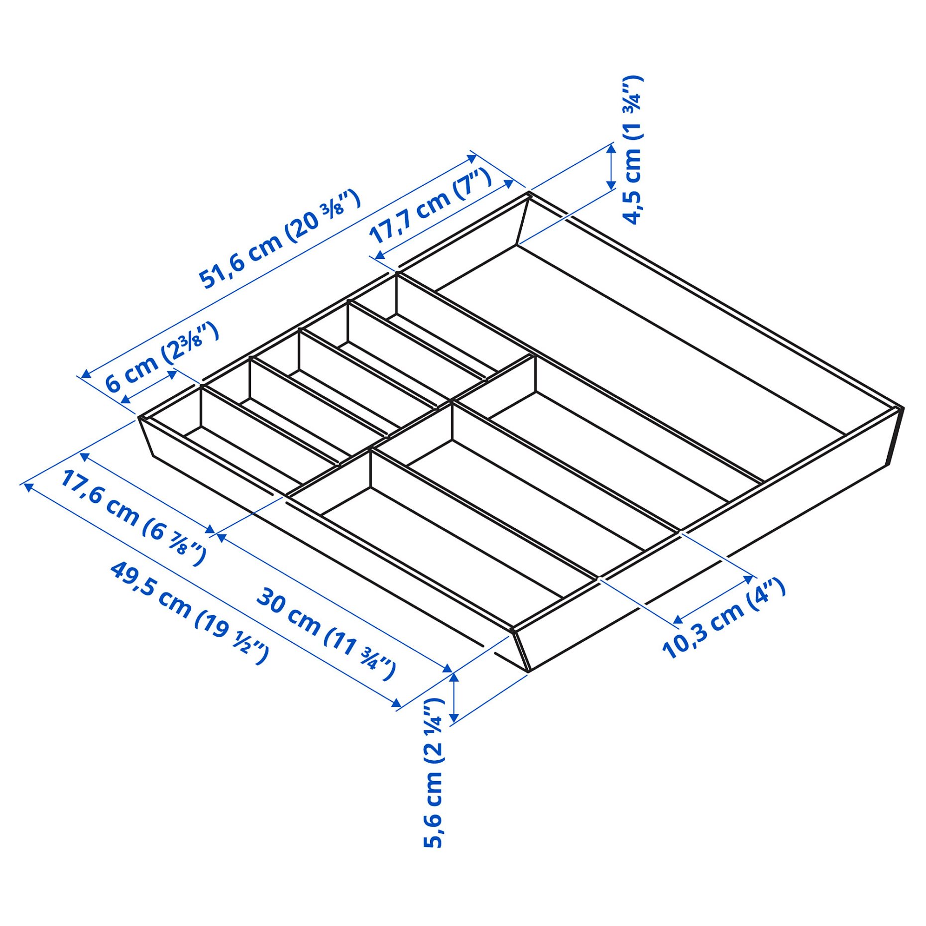 UPPDATERA, cutlery tray, 52x50 cm, 704.331.04