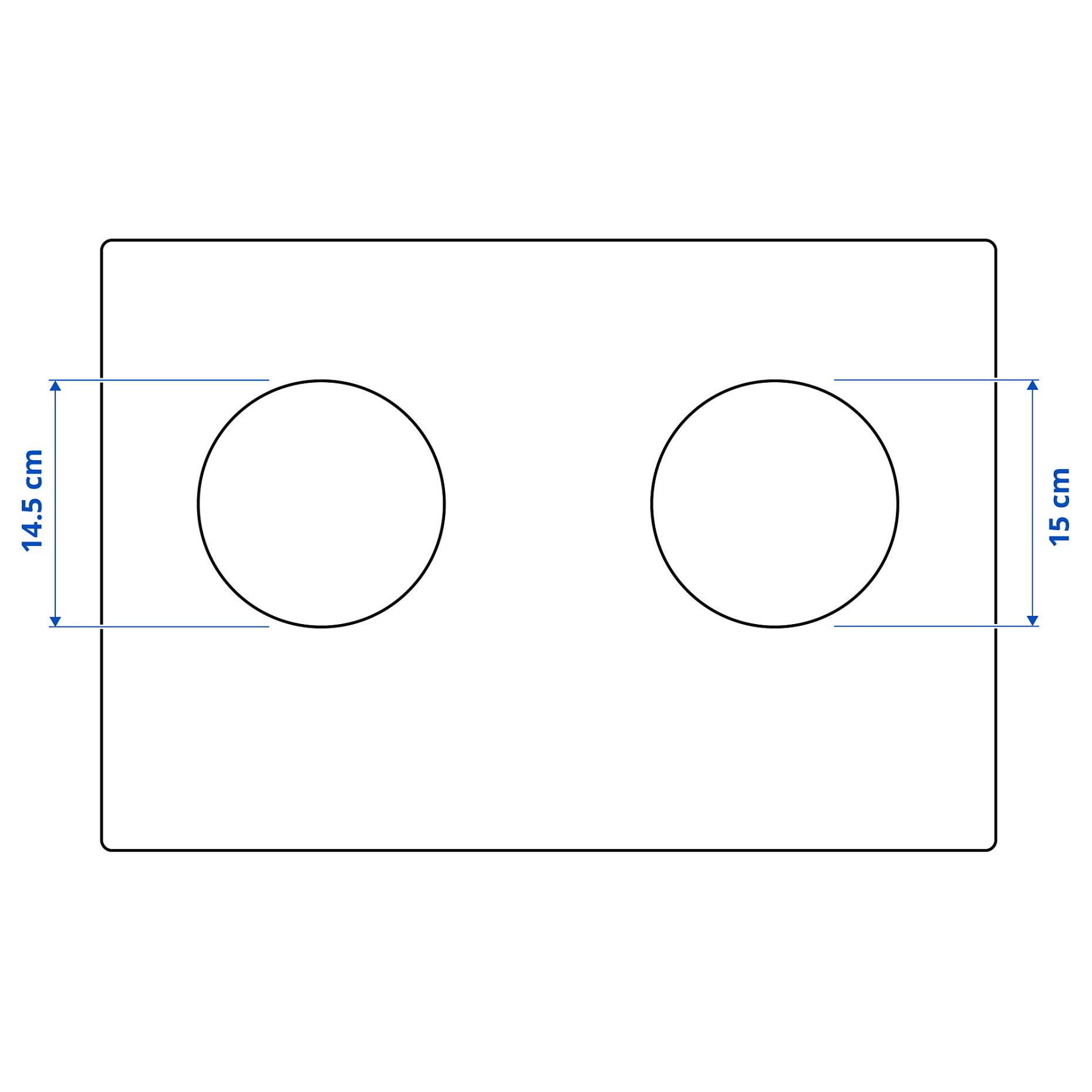 LAGAN, επαγωγική εστία με πρίζα 2 ζώνες, 705.060.96