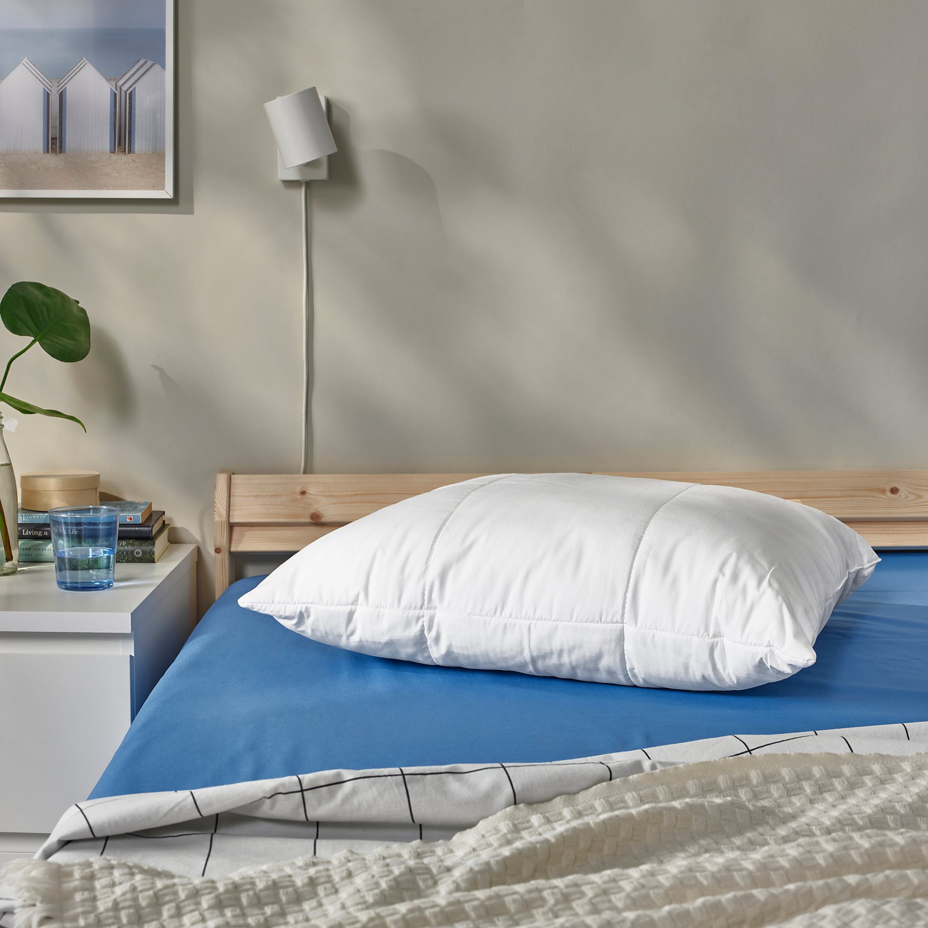 SENAPSMOTT, pillow high, side/back sleeper with cooling fabric, 50x60 cm, 705.197.01