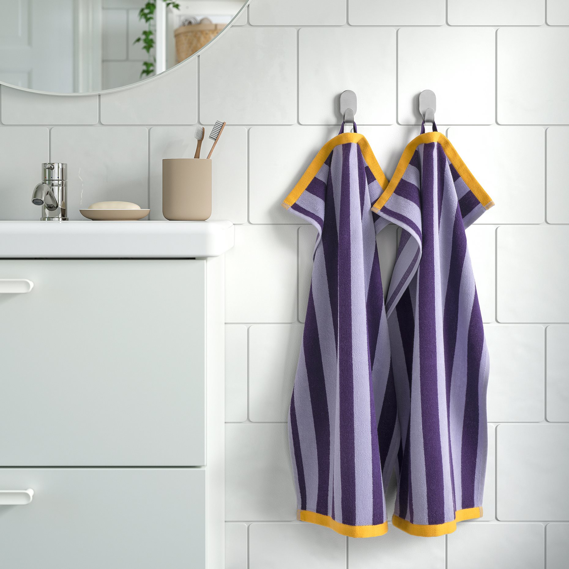 ENSKOTTMAL, hand towel/striped, 40x70 cm, 705.469.31