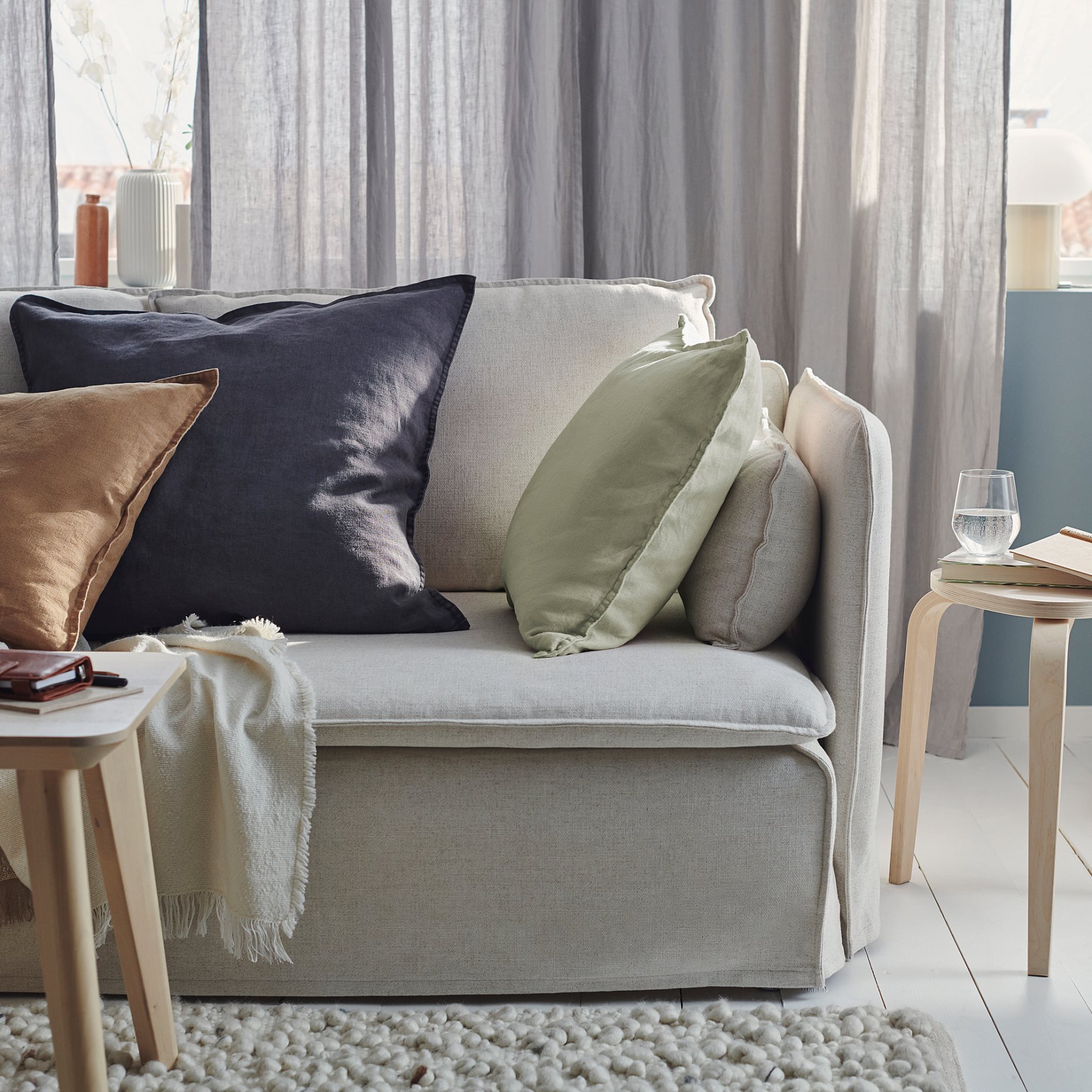 DYTÅG, κάλυμμα μαξιλαριού, 50x50 cm, 705.541.29