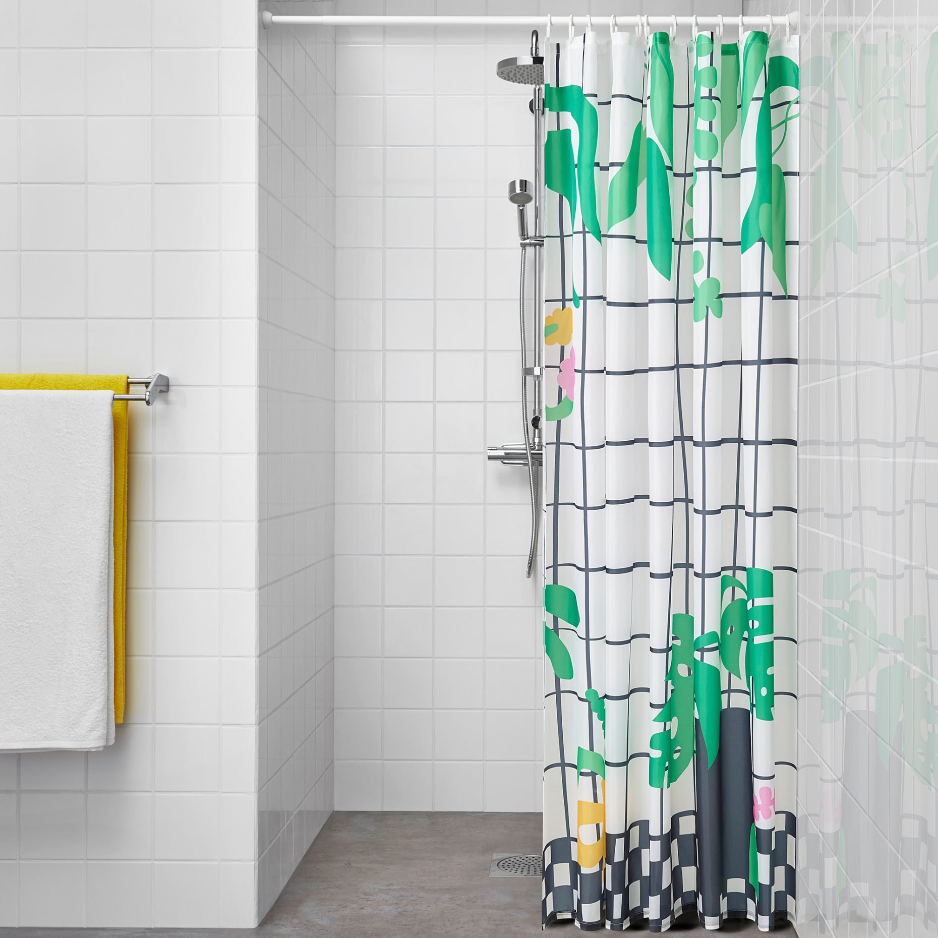 SNÖJONKVILL, shower curtain, 180x200 cm, 705.574.15