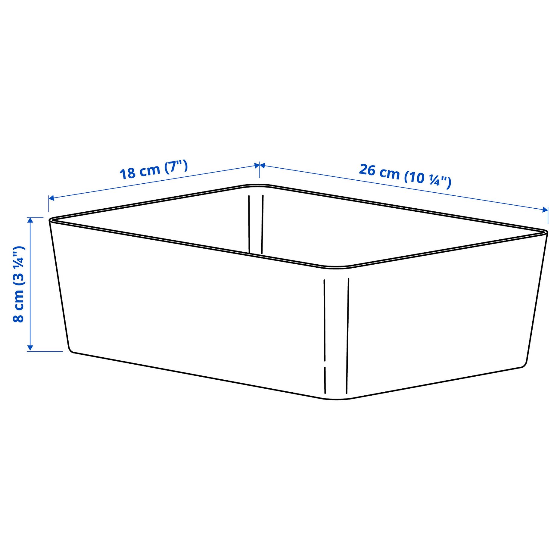 KUGGIS, κουτί, 18x26x8 cm, 705.685.60