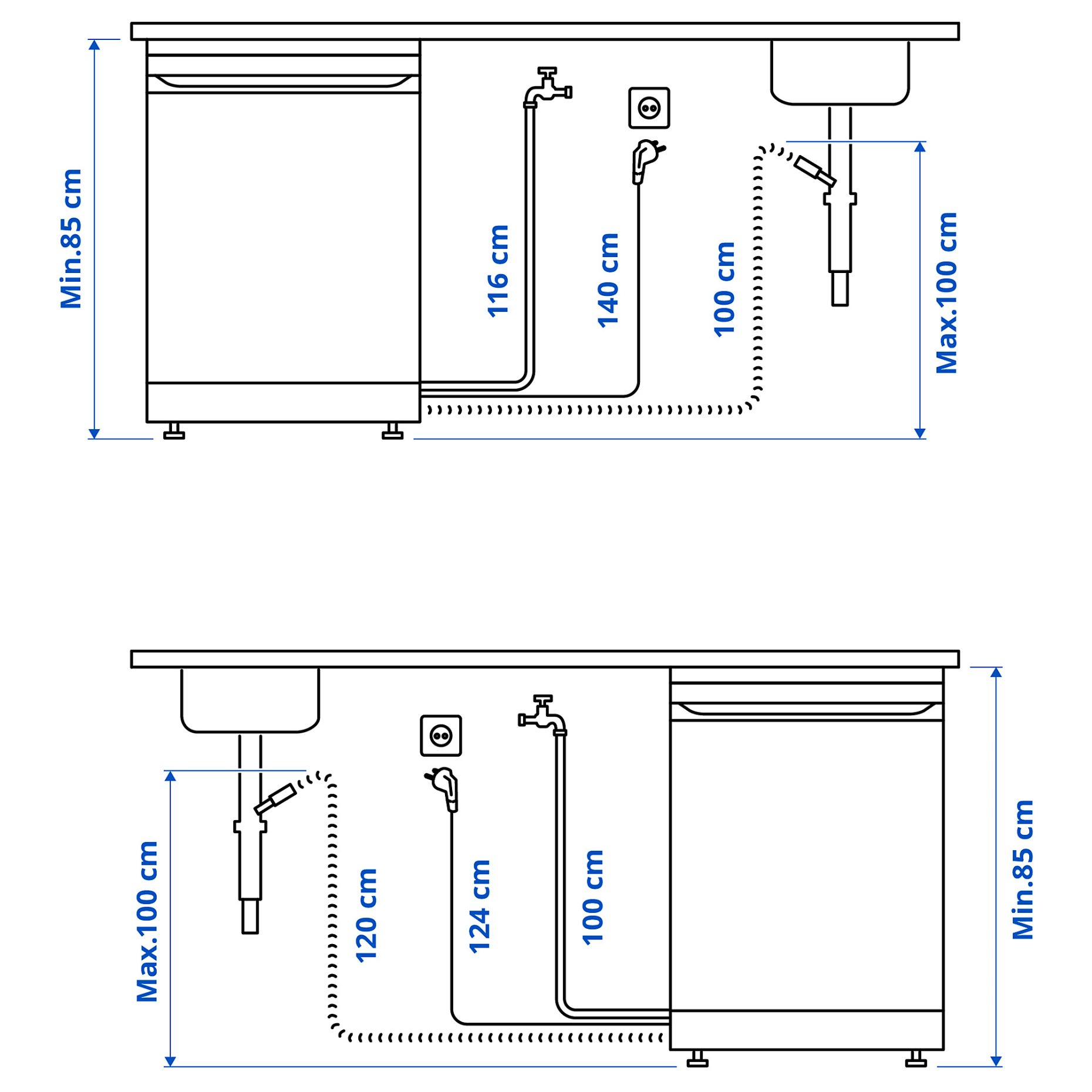 LAGAN, ελεύθερο πλυντήριο πιάτων, 705.767.44