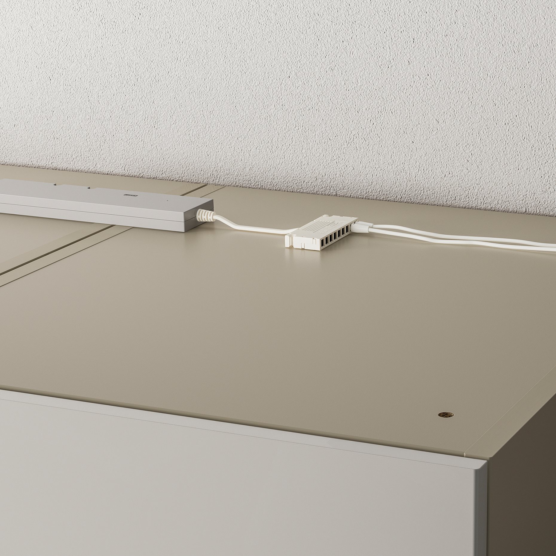 ÖVERSIDAN, wardrobe strip with built-in LED light source with sensor/dimmable, 46 cm, 705.894.16