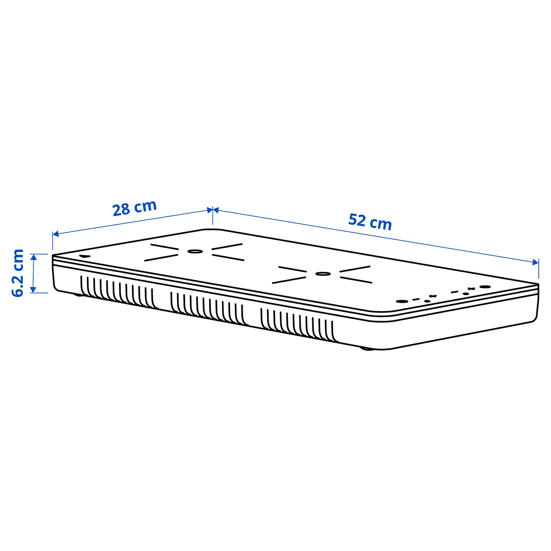 TILLREDA, portable induction hob, 2 zones, 705.931.21