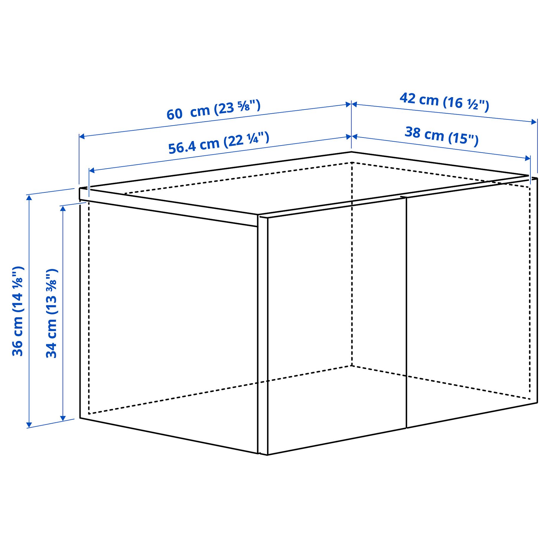 LASTARE, height extension unit with doors, 60x42x36 cm, 705.964.88