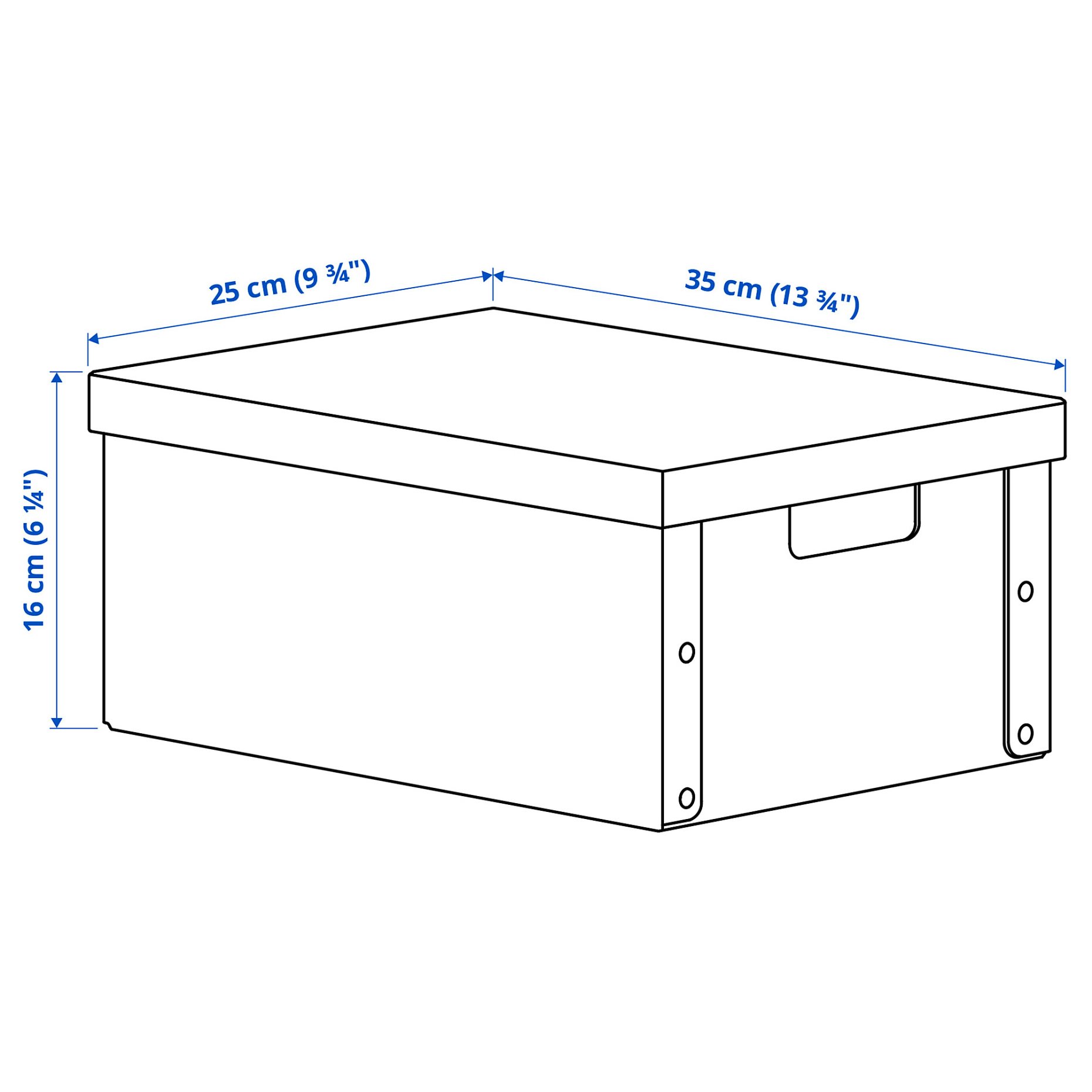GÄRDESGÅRD, storage box with lid, 25x35x16 cm, 705.969.35
