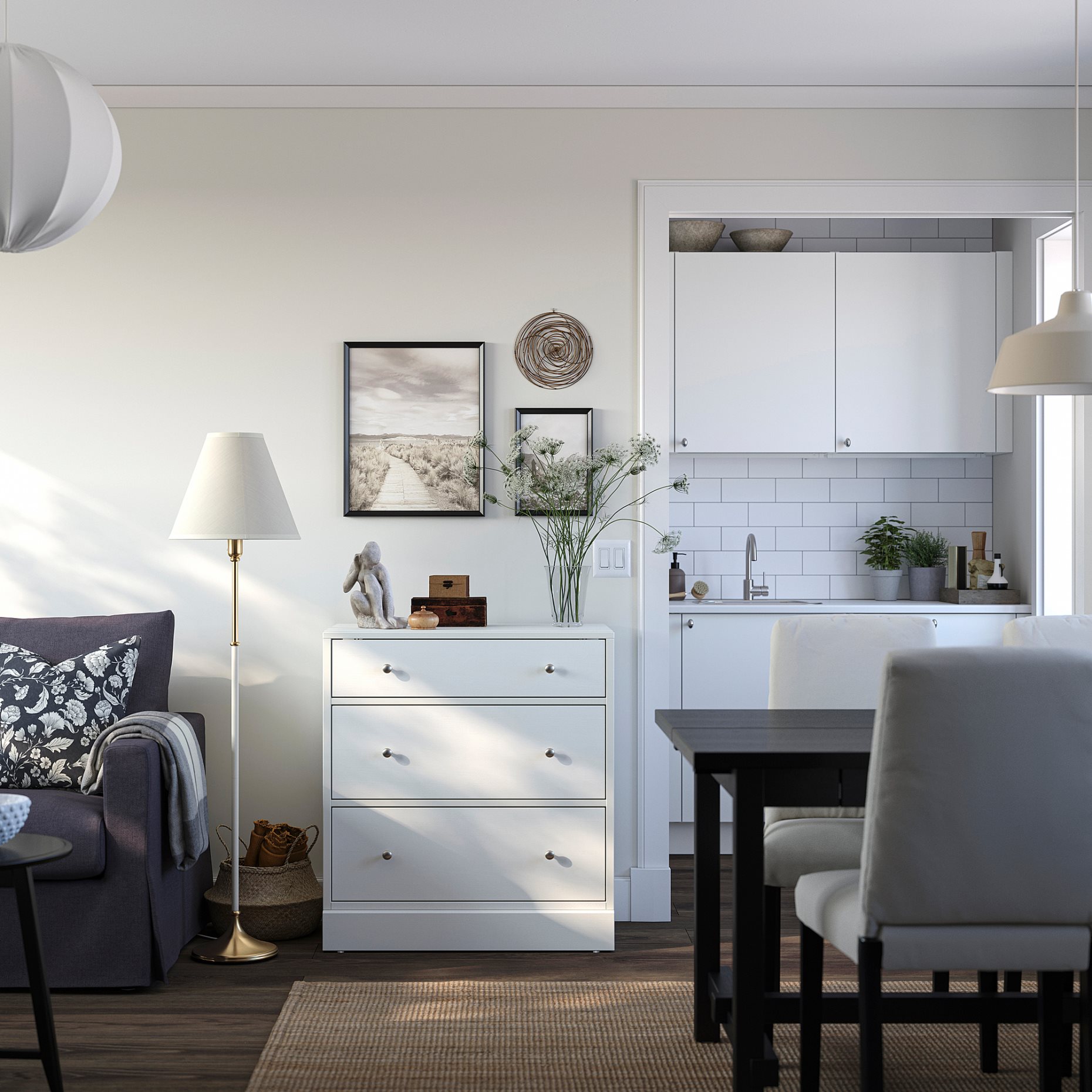 HAVSTA, chest of 3 drawers, 81x47x89 cm, 705.994.77