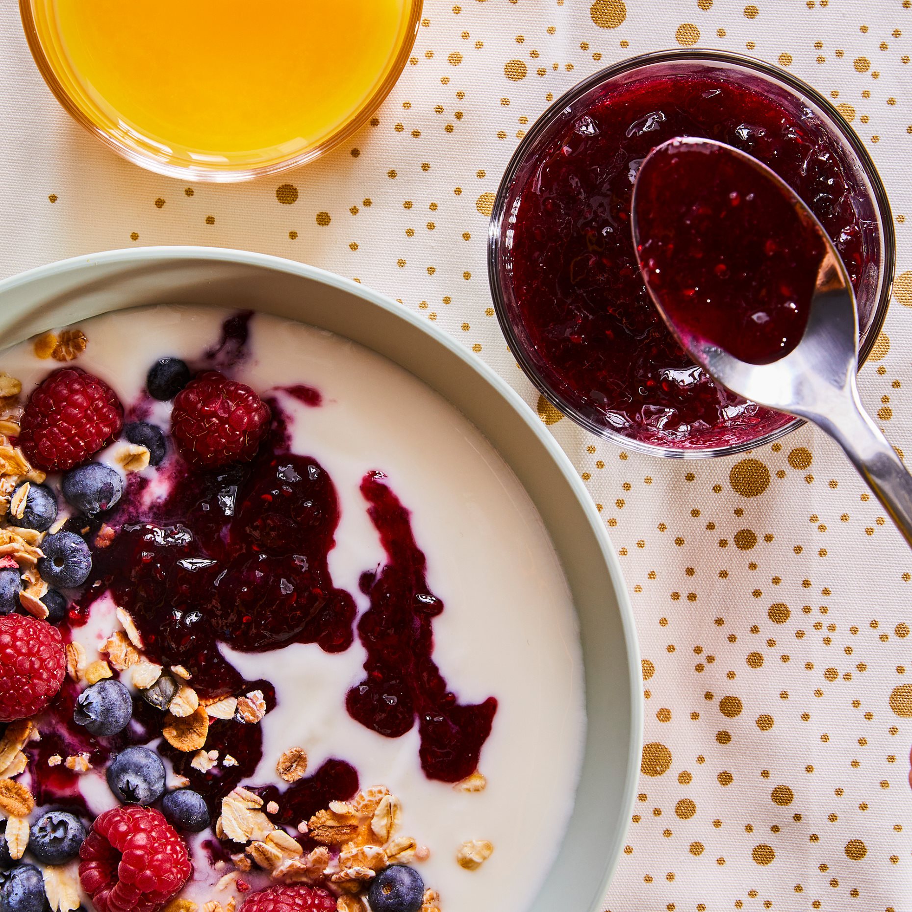 VAGGSANG, μαρμελάδα με σμέουρα και μύρτιλα, 425 g, 706.078.54