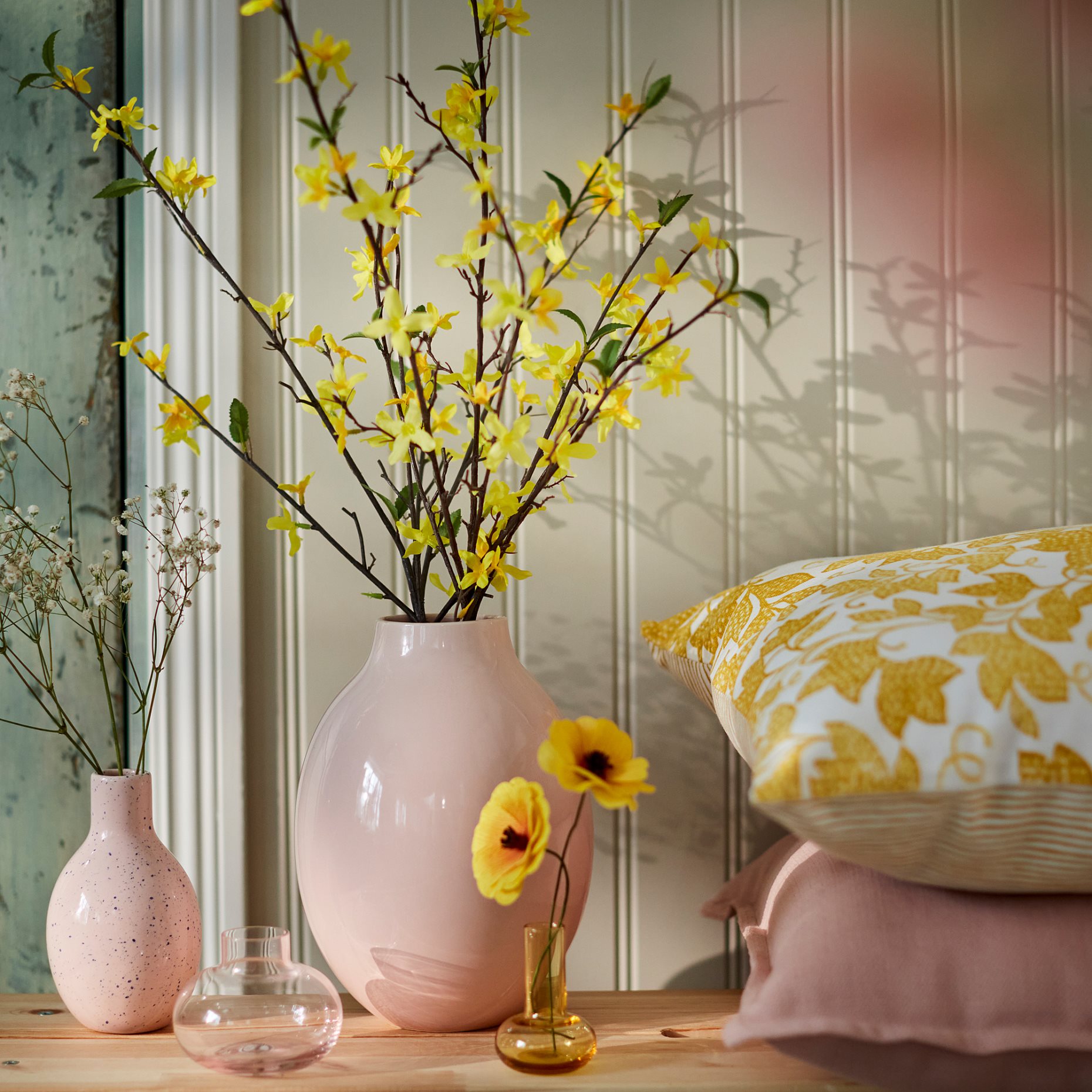 SMYCKA, artificial spray in/outdoor/forsythia, 70 cm, 706.133.41