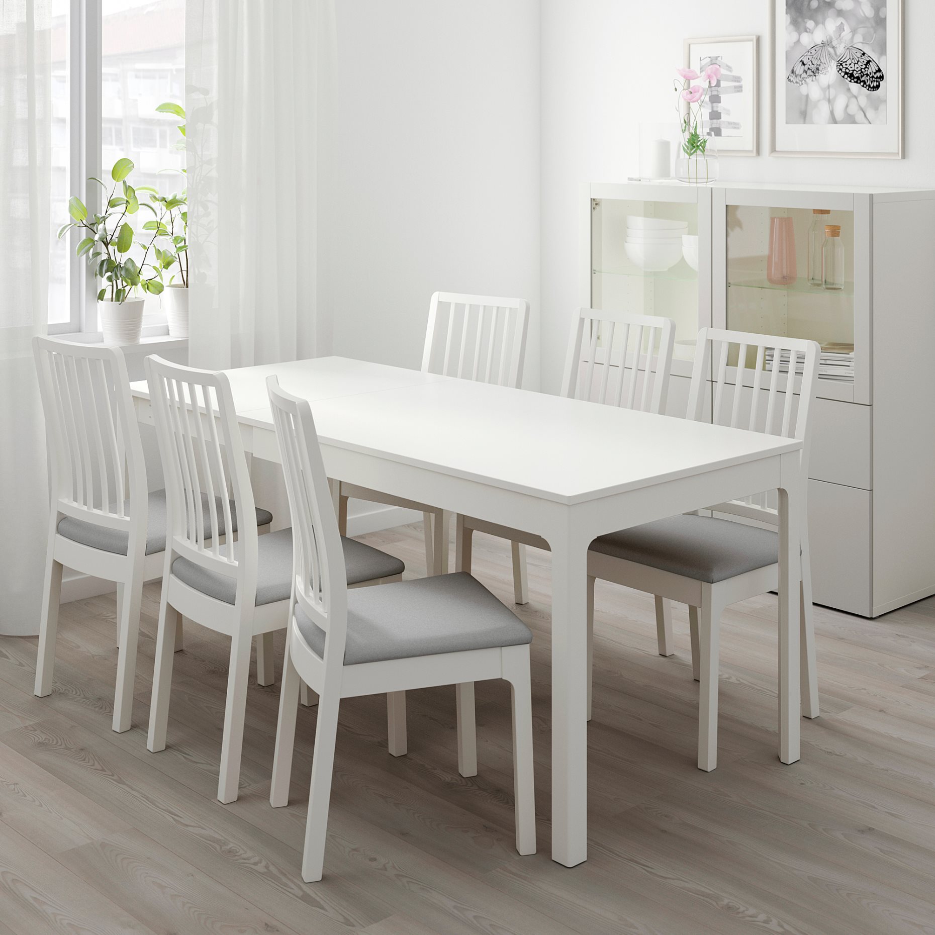 EKEDALEN/EKEDALEN, table and 4 chairs, 792.968.57