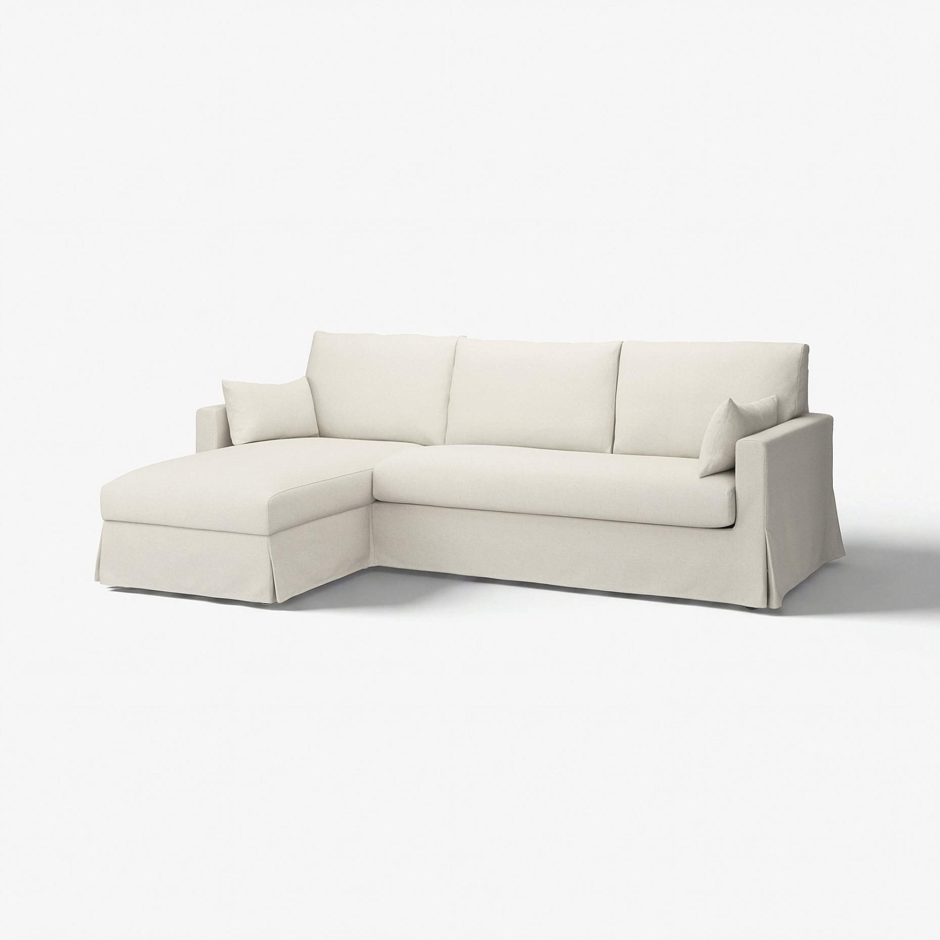 HYLTARP, 3-seat sofa with chaise longue, left, 794.896.86