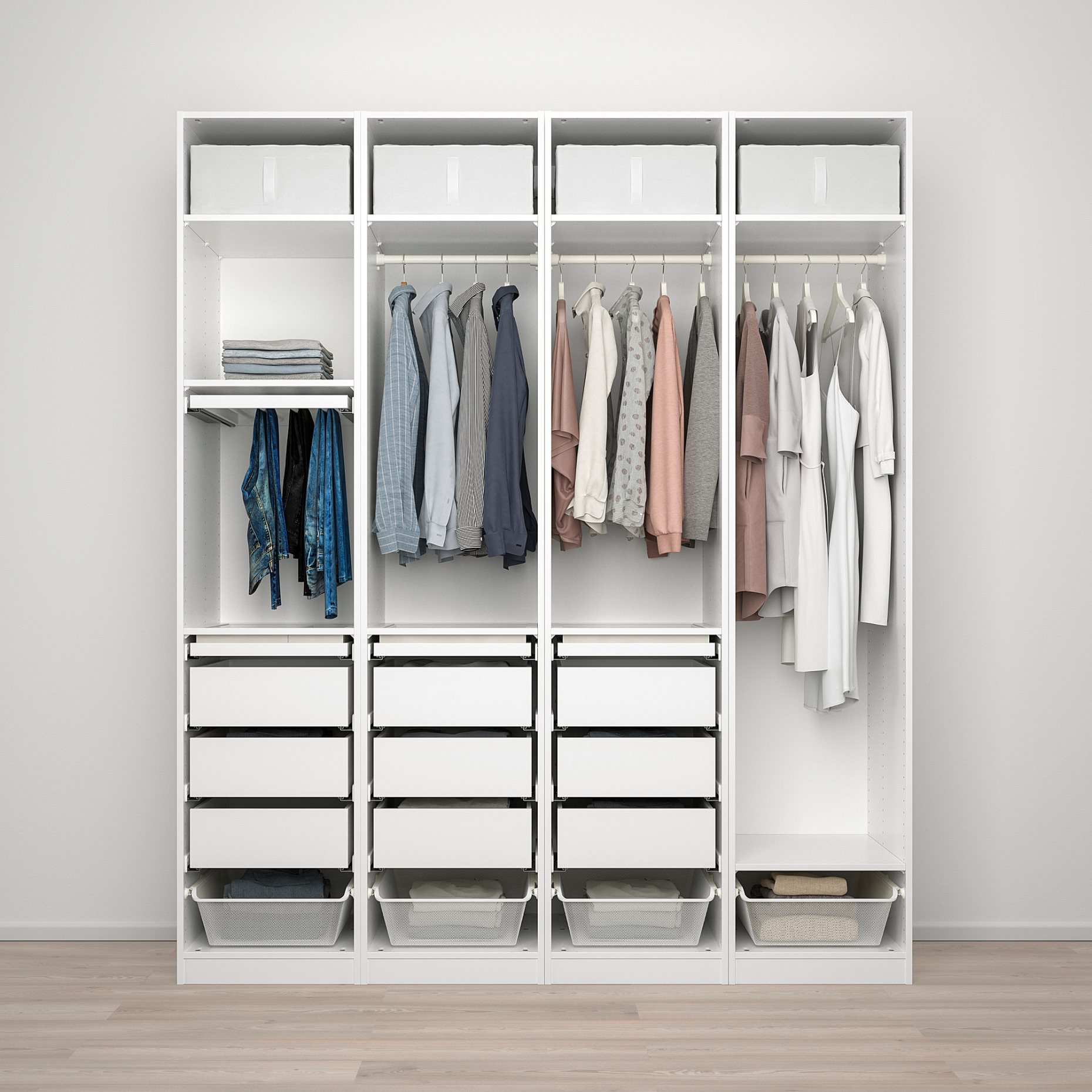 PAX, wardrobe combination, 200x58x236 cm, 795.026.16