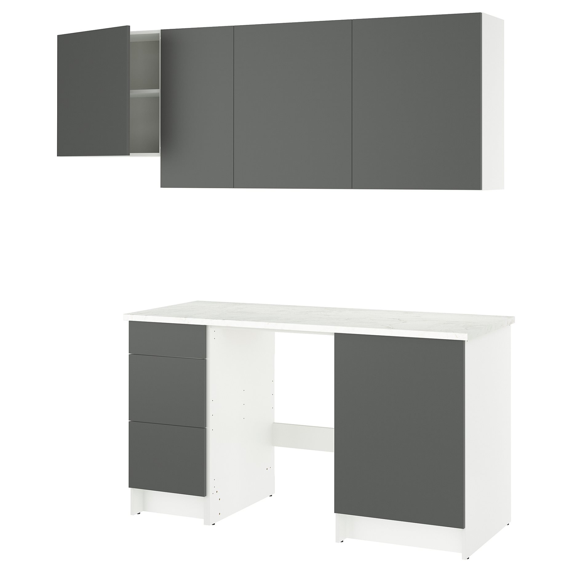 KNOXHULT, κουζίνα, 220x61x220 cm, 795.814.25
