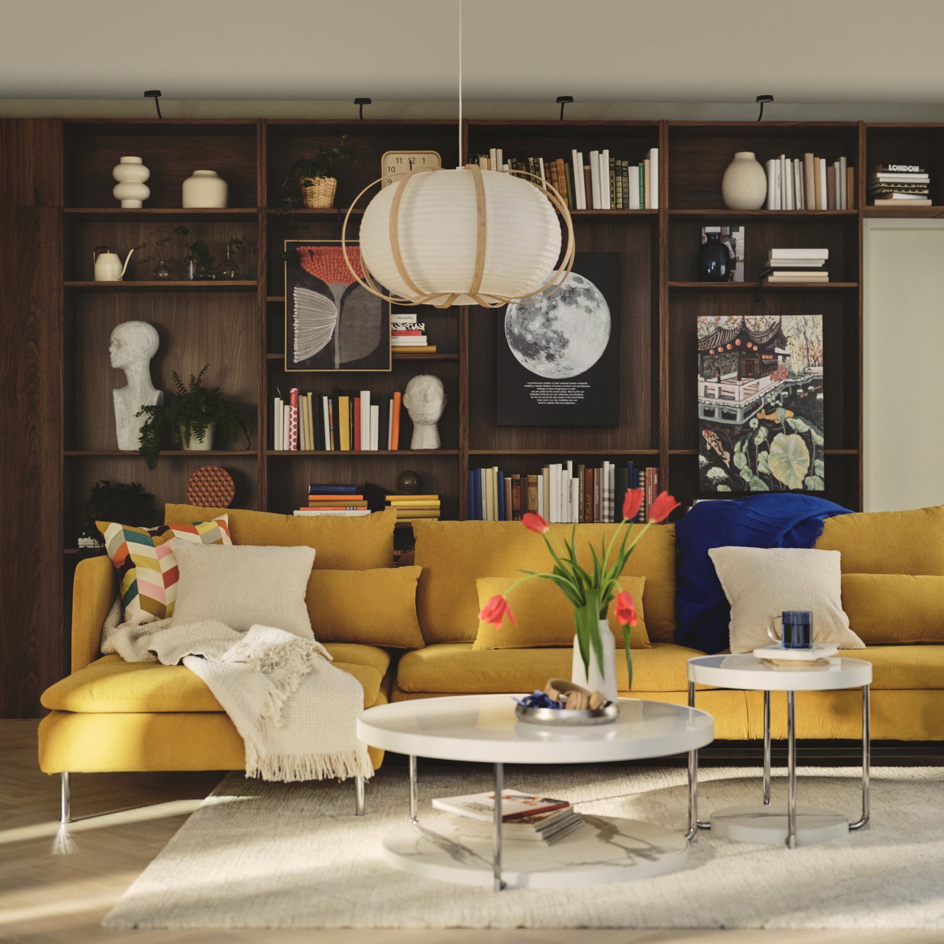 SÖDERHAMN, 4-seat sofa with chaise longue and open end, 796.216.57