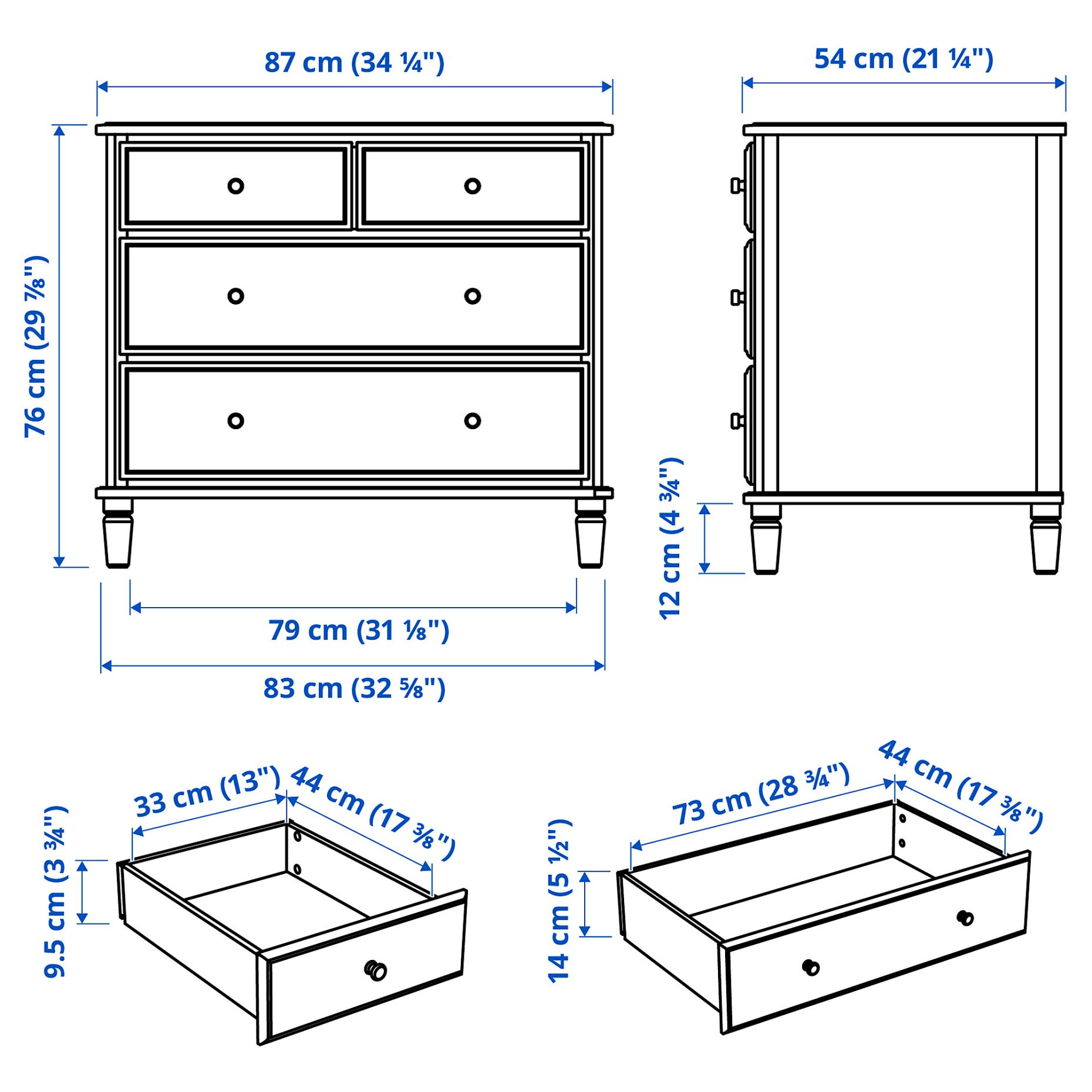 TYSSEDAL, chest of 4 drawers, 803.913.25