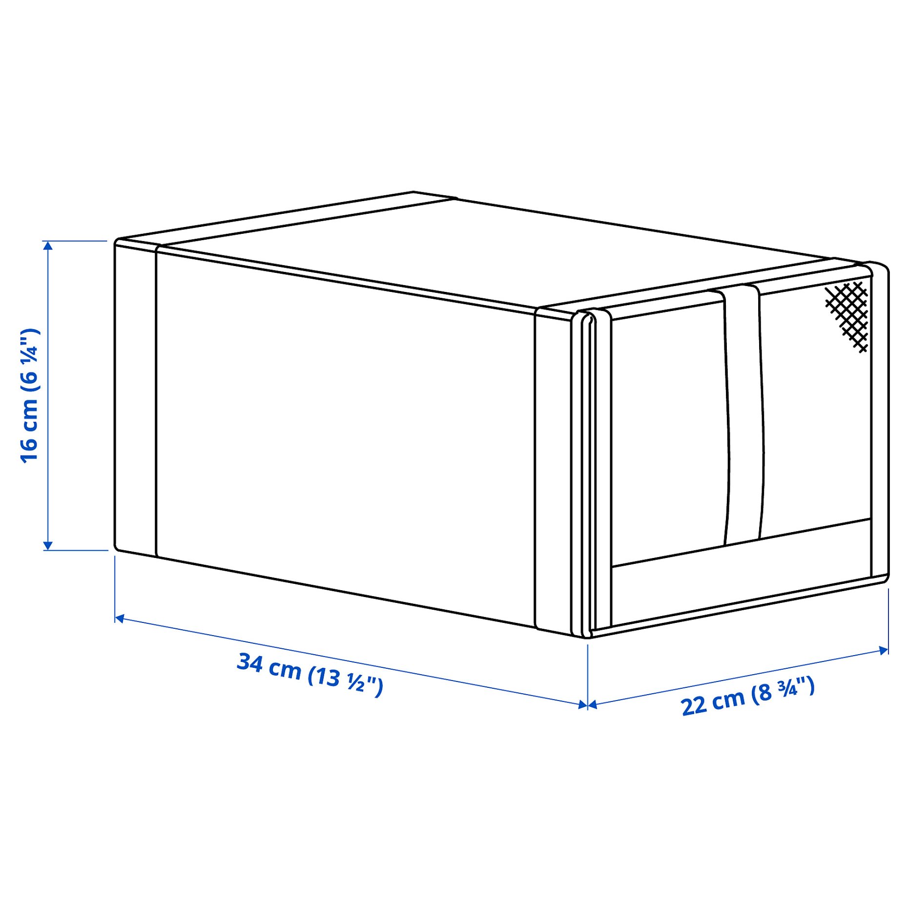 SKUBB, shoe box 22x34x16 cm, 4 pack, 804.000.04