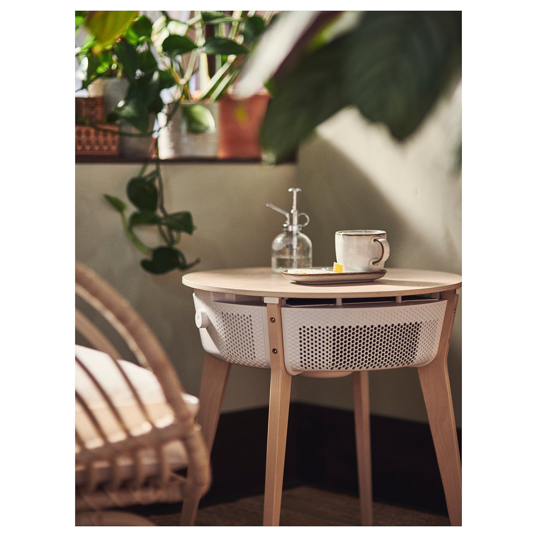 STARKVIND, table with air purifier, 804.619.45