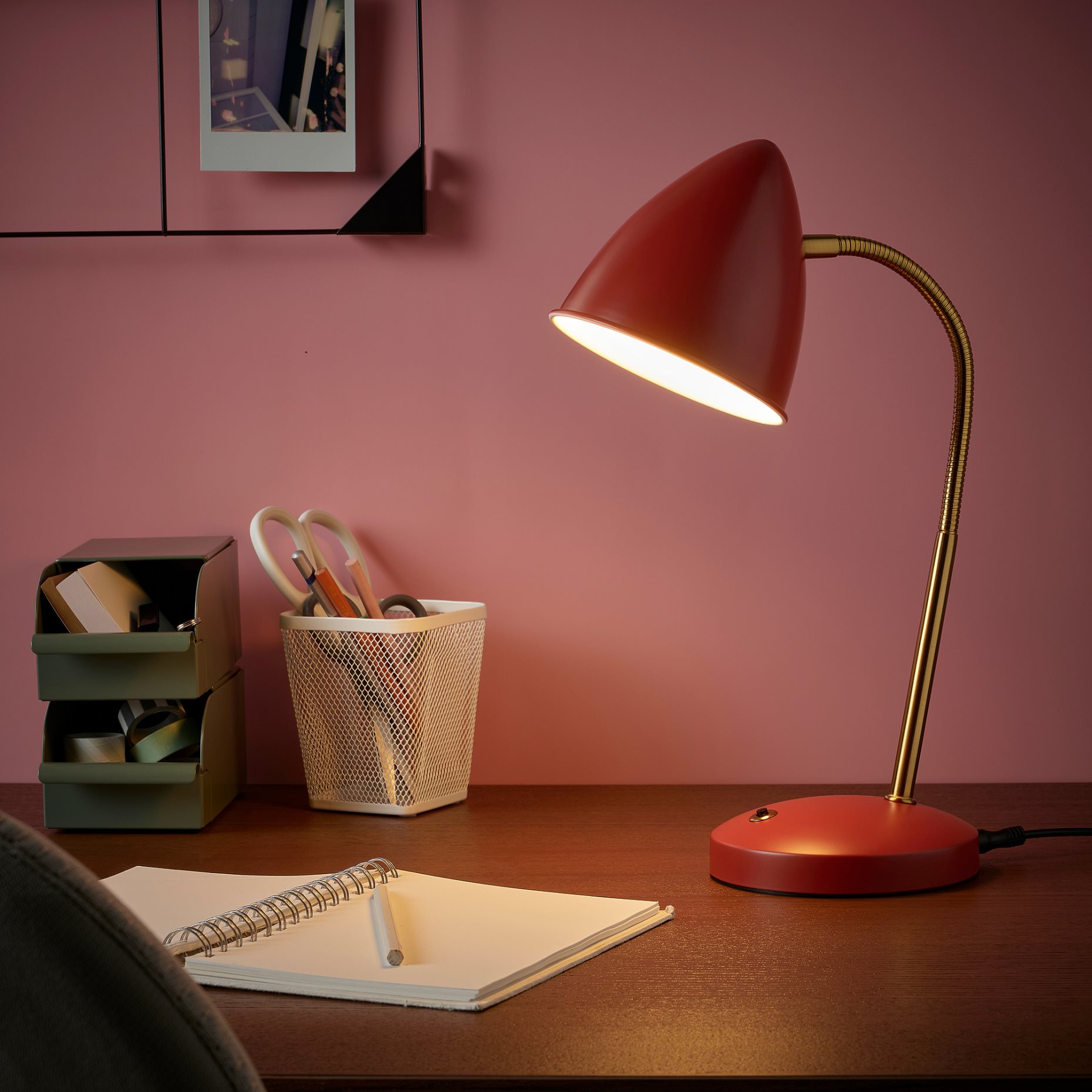 ISNÅLEN, work lamp with built-in LED light source, 805.200.11