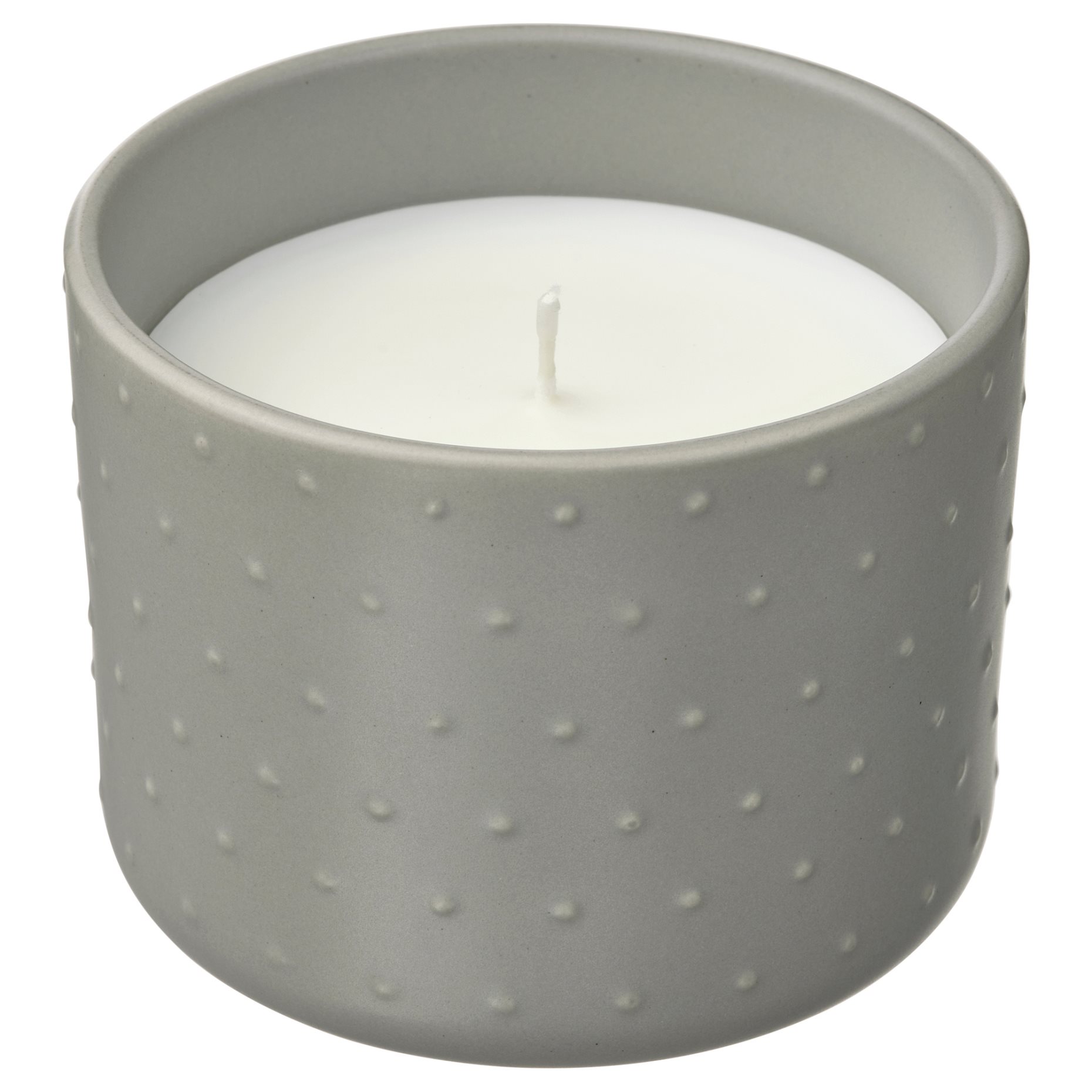 GLASBJÖRK, scented candle in ceramic jar/Cedarwood & vanilla, 25 hr, 805.336.26