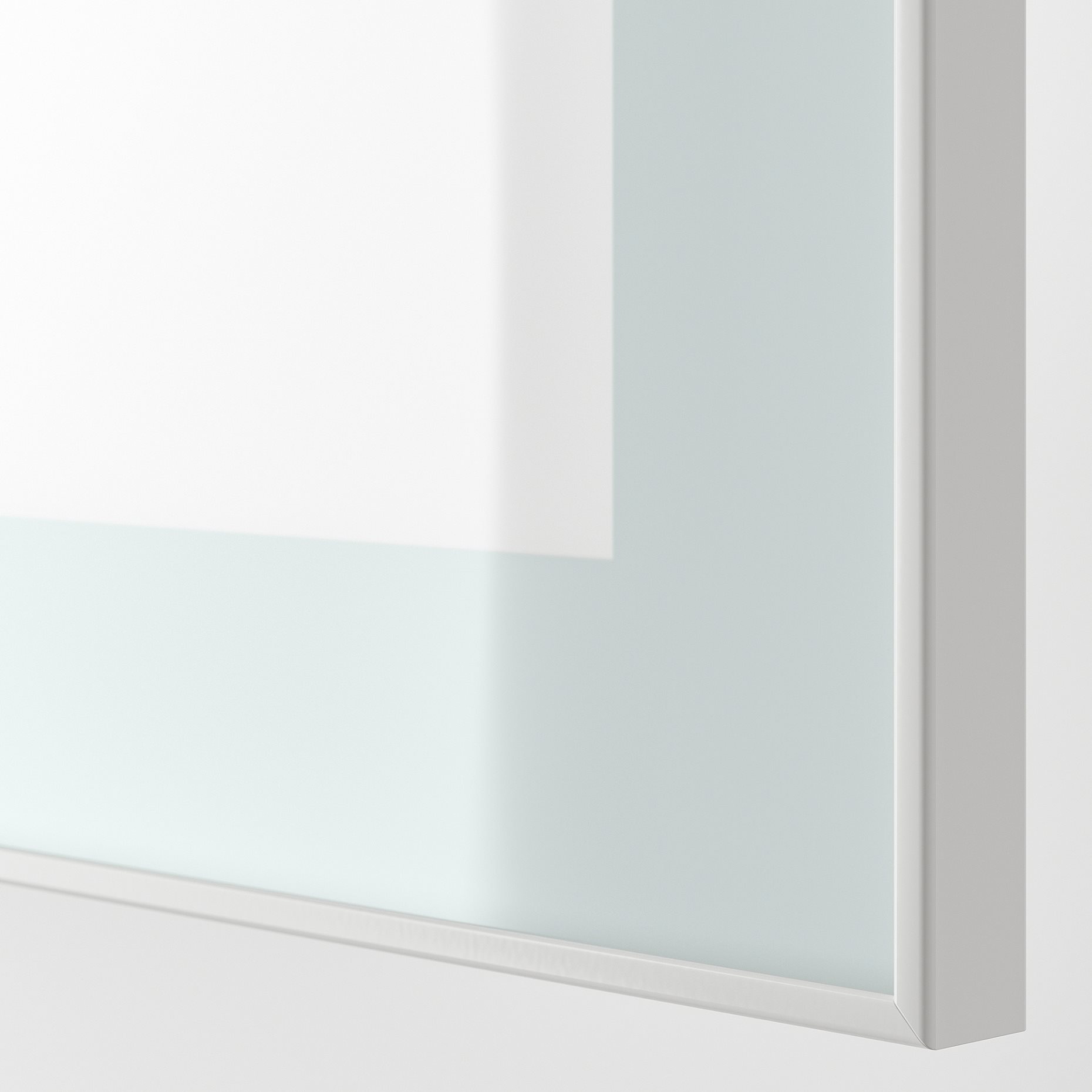 GLASSVIK, glass door/frosted, 60x38 cm, 805.409.00