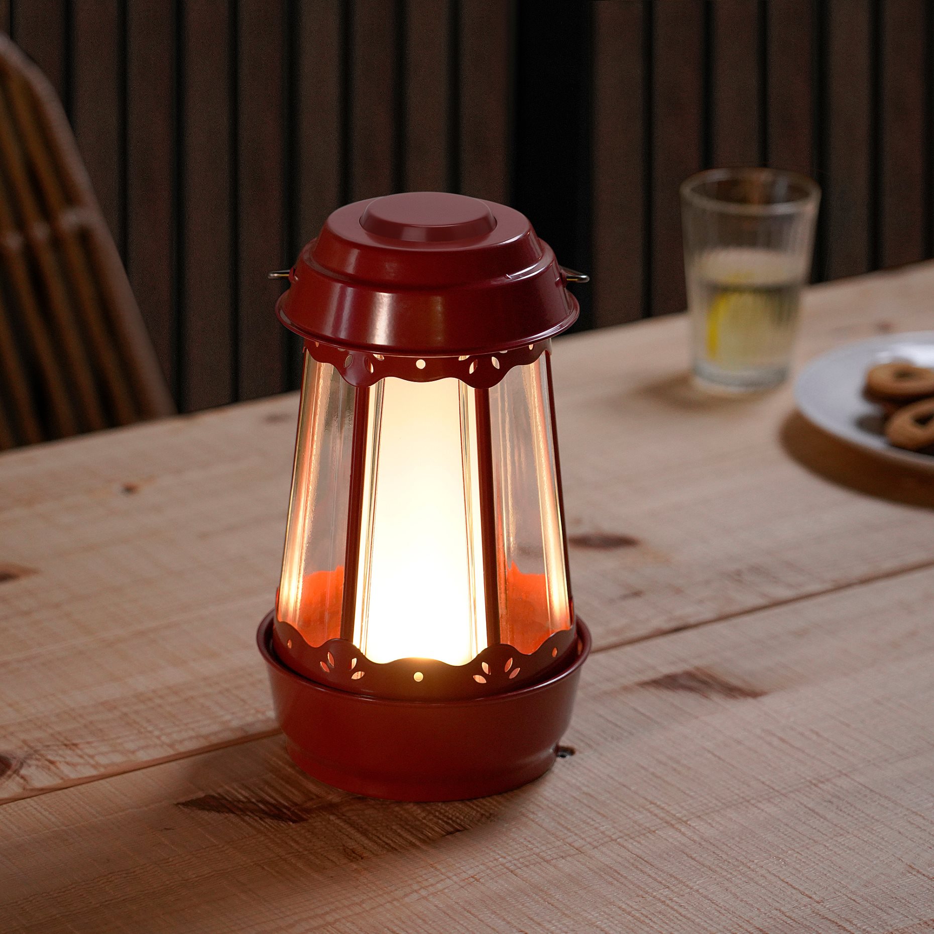 SOMMARLÅNKE, decorative table lamp with built-in LED light source/outdoor/battery-operated, 805.439.70