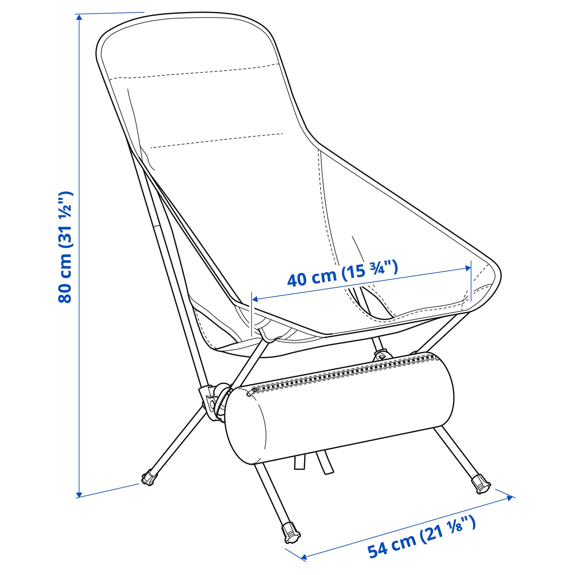 STRANDÖN, folding chair, 805.758.43