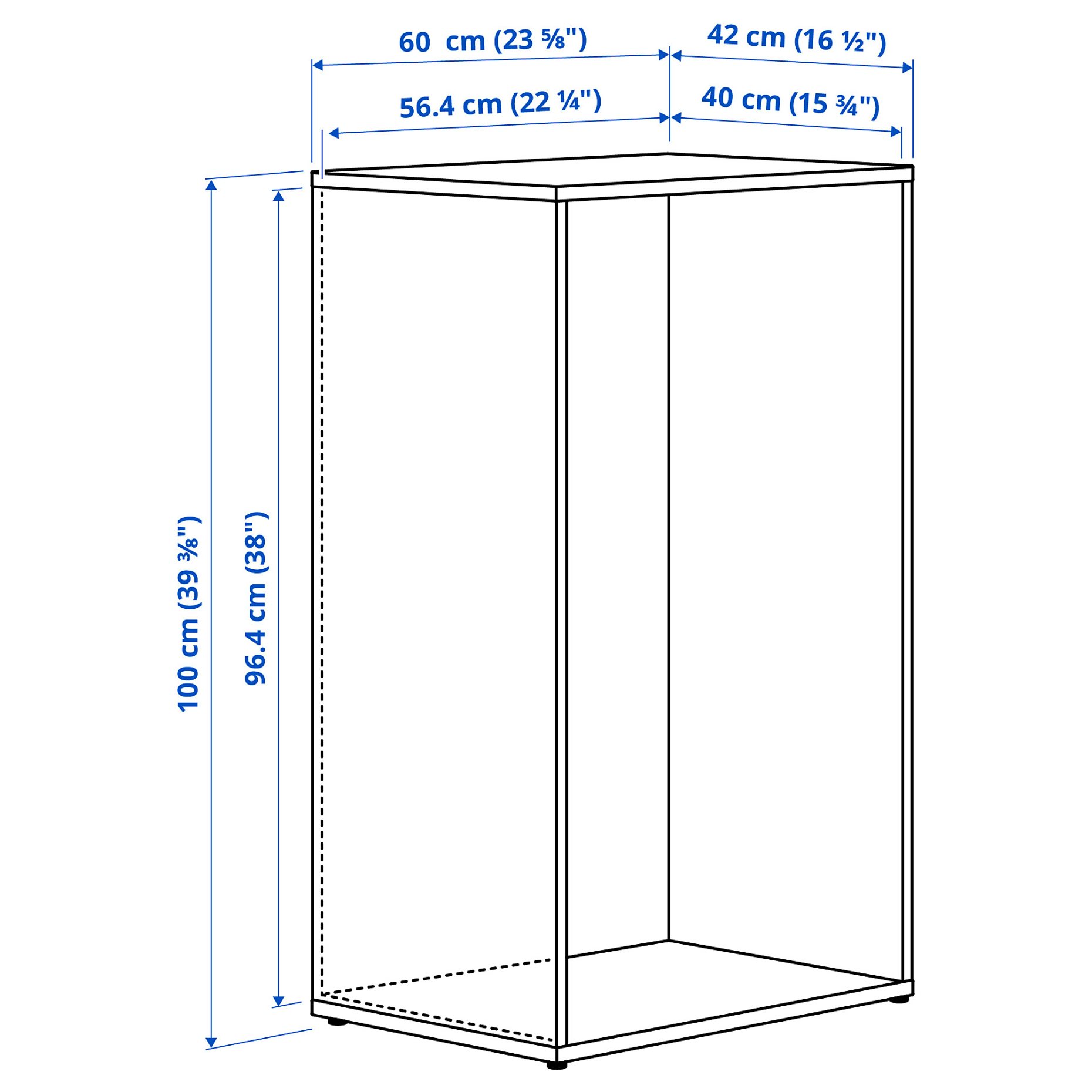 LASTARE, frame, 60x42x100 cm, 805.964.83