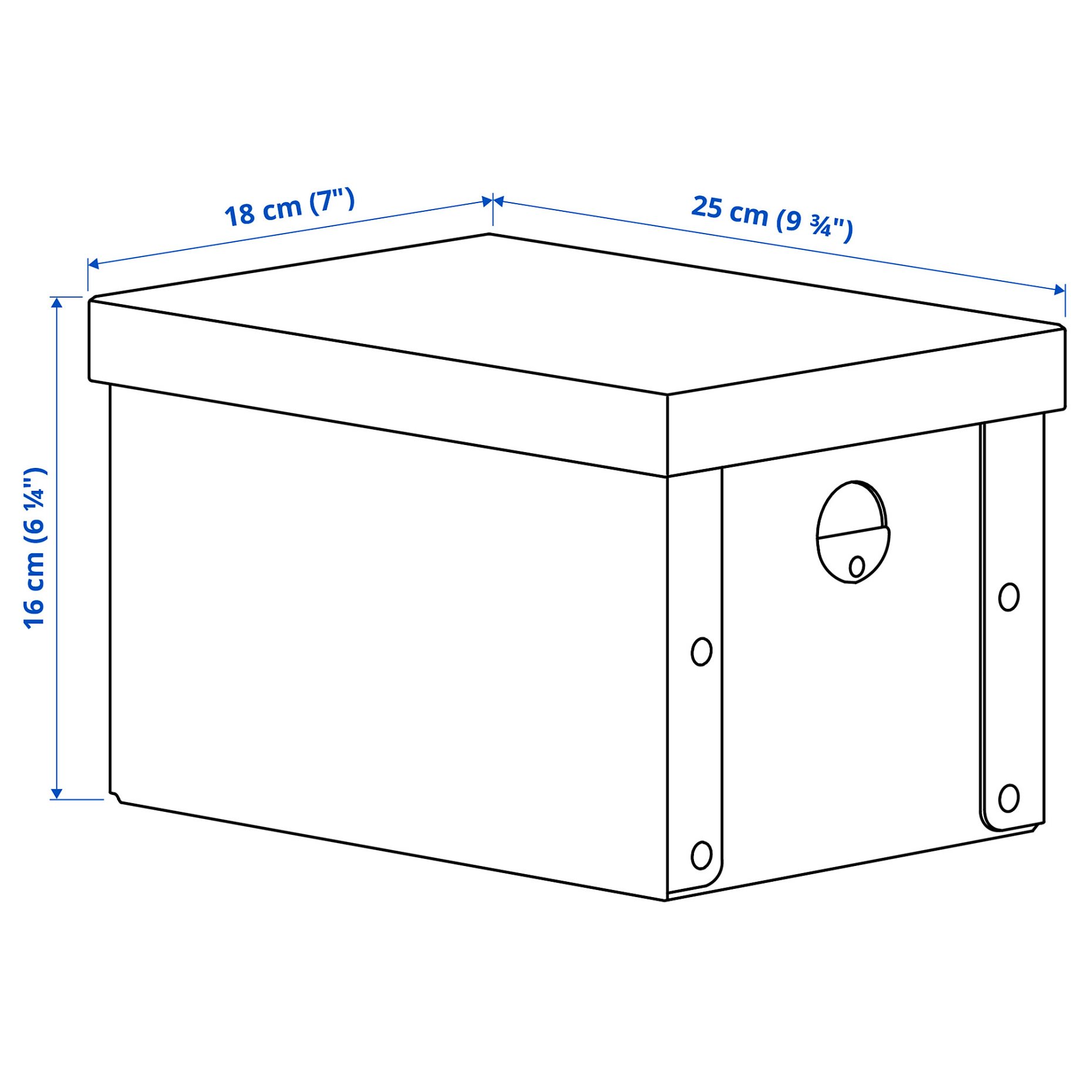 GÄRDESGÅRD, storage box with lid, 18x25x16 cm, 805.969.30