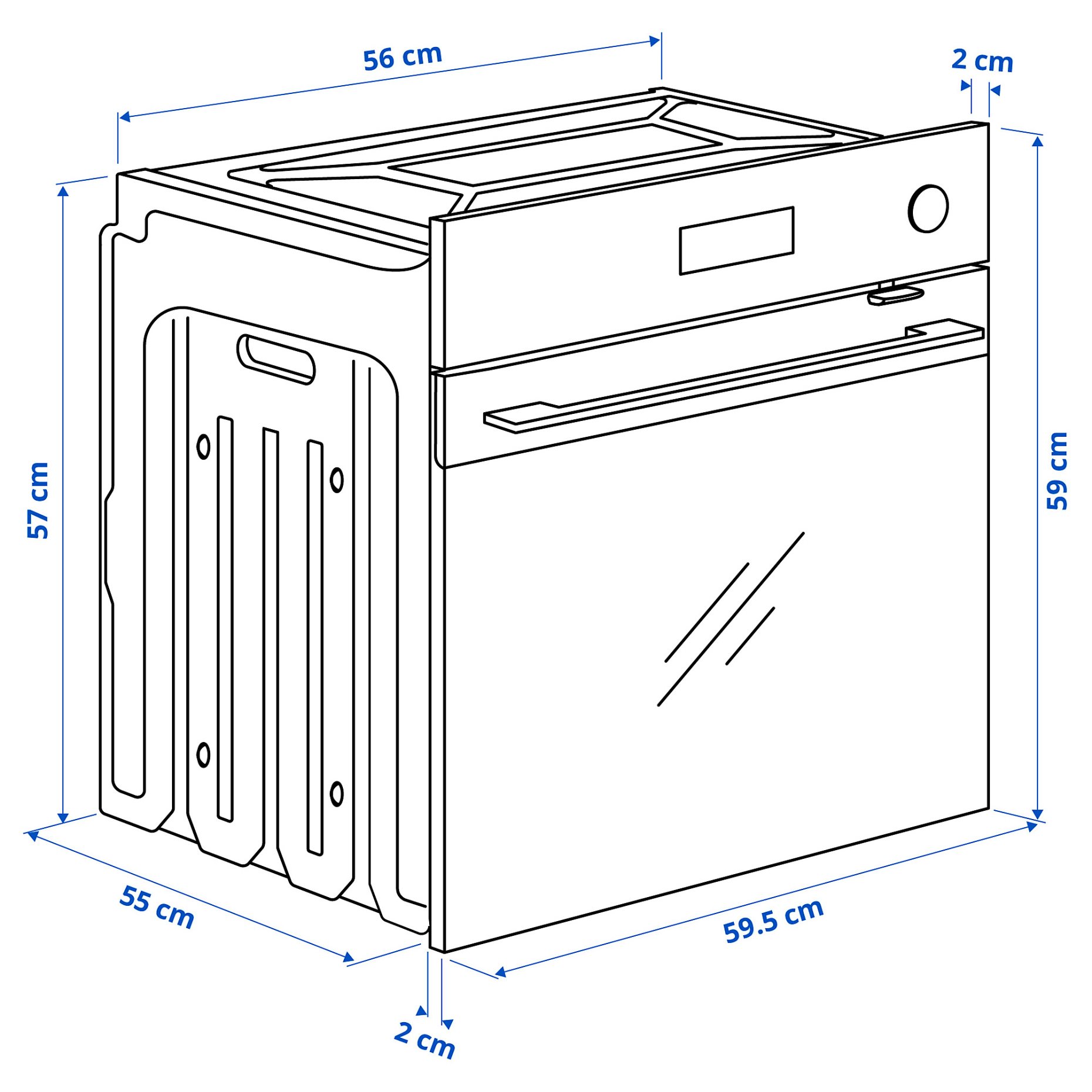 SPJUTBO, true fan oven/combi steam function/air fry function, IKEA 700, 806.002.77