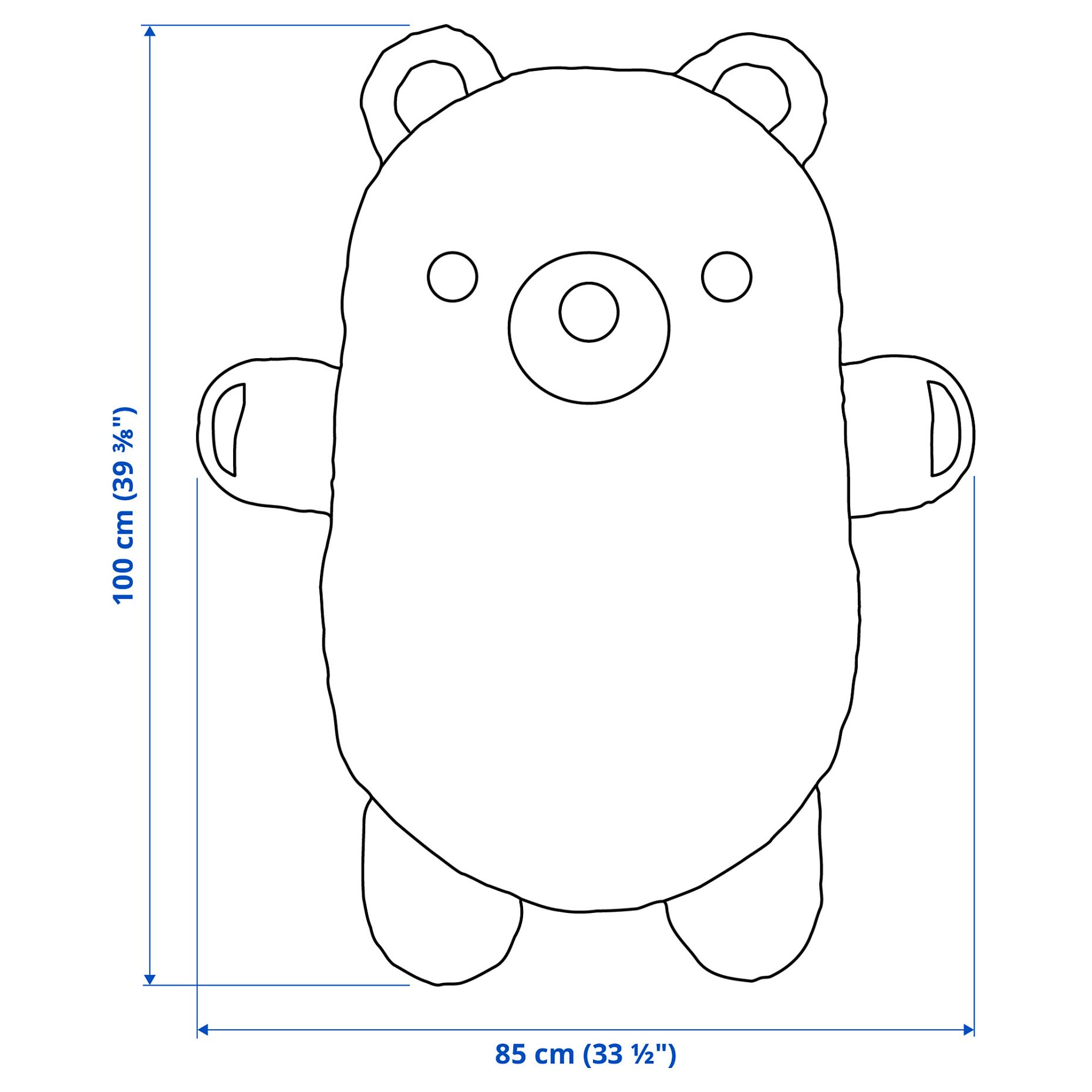 GREJSIMOJS, λούτρινο παιχνίδι, 100 cm, 806.020.83