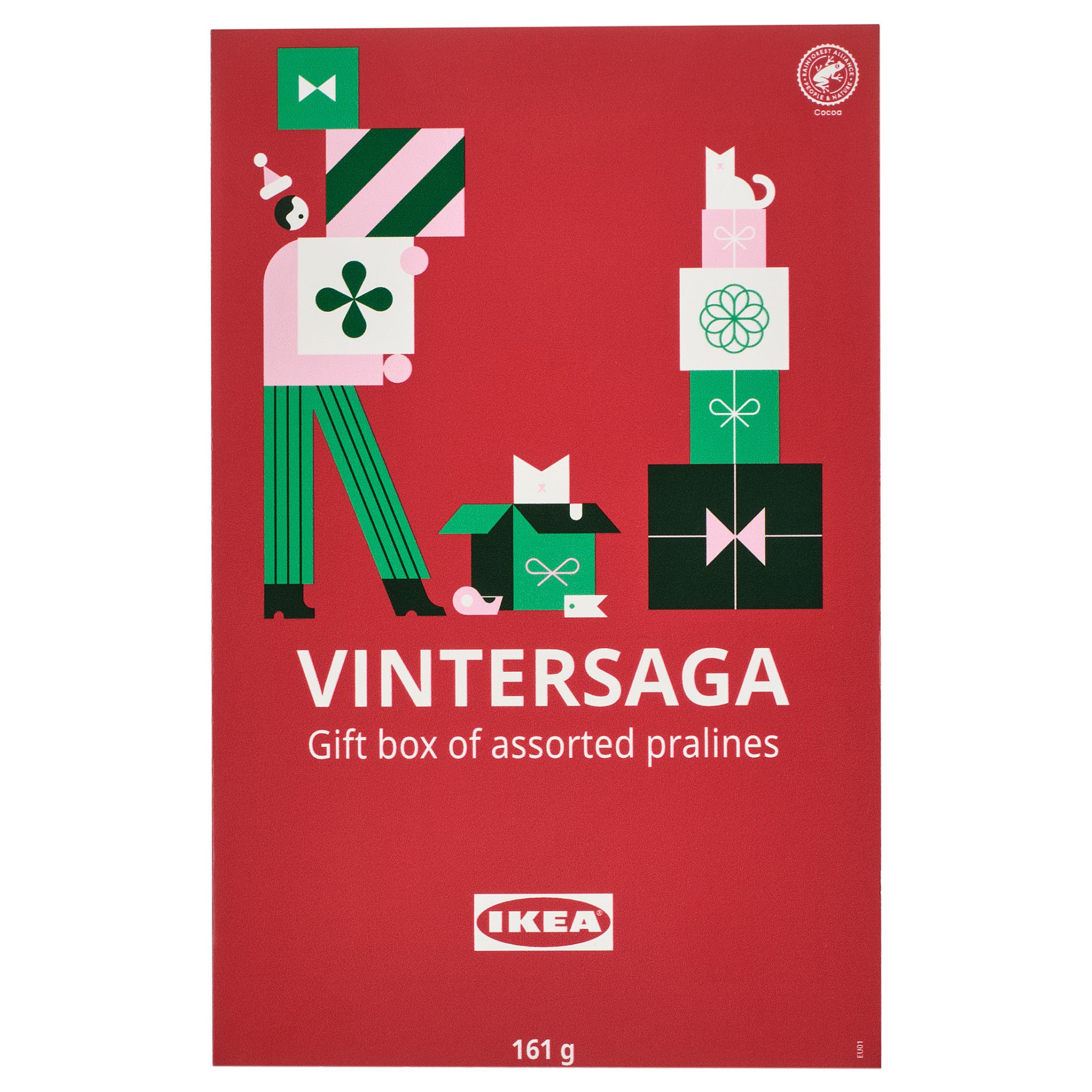 VINTERSAGA, κουτί δώρου με ποικιλία πραλινών, RAC, 161 g, 806.181.35