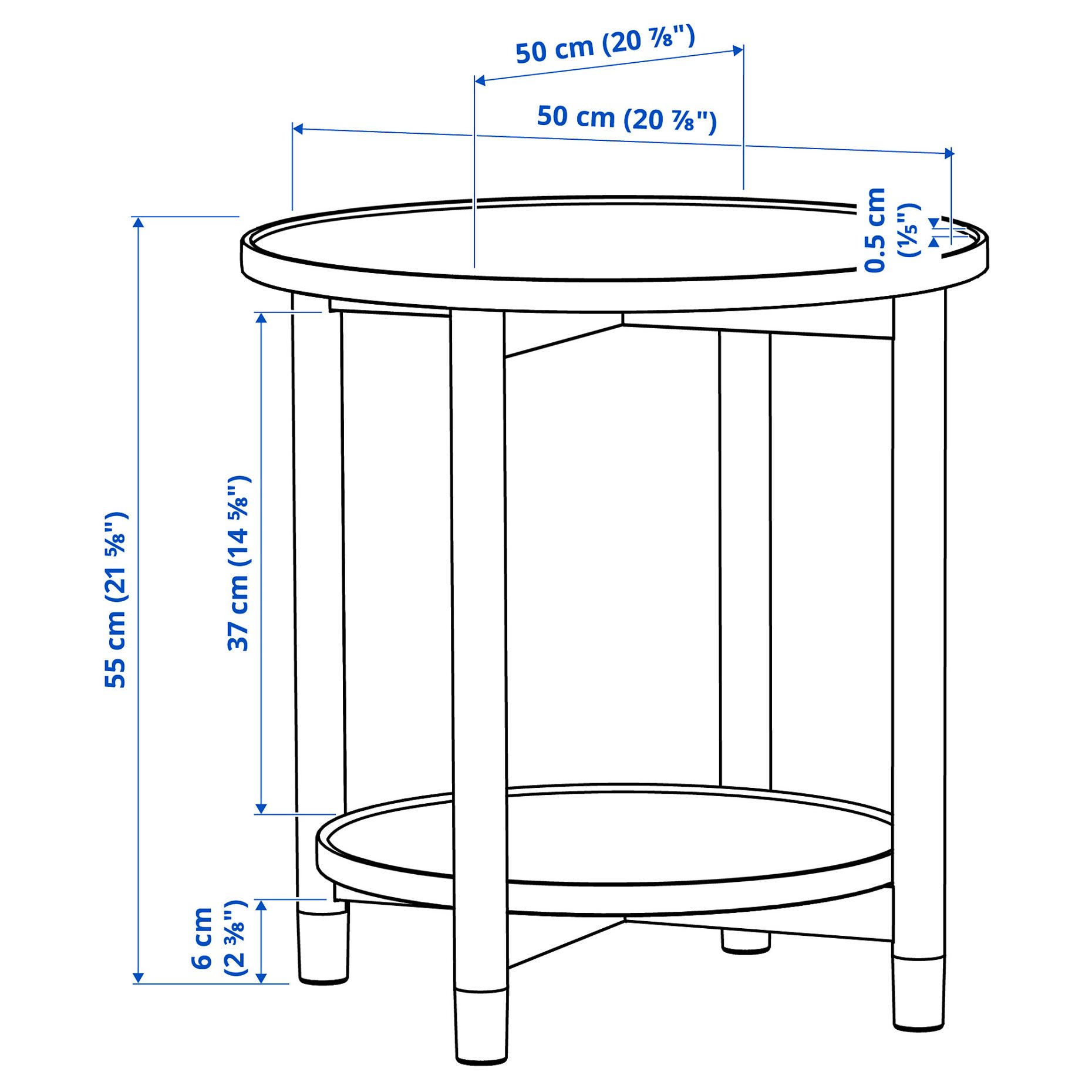 VALNÄS, side table, 806.280.35
