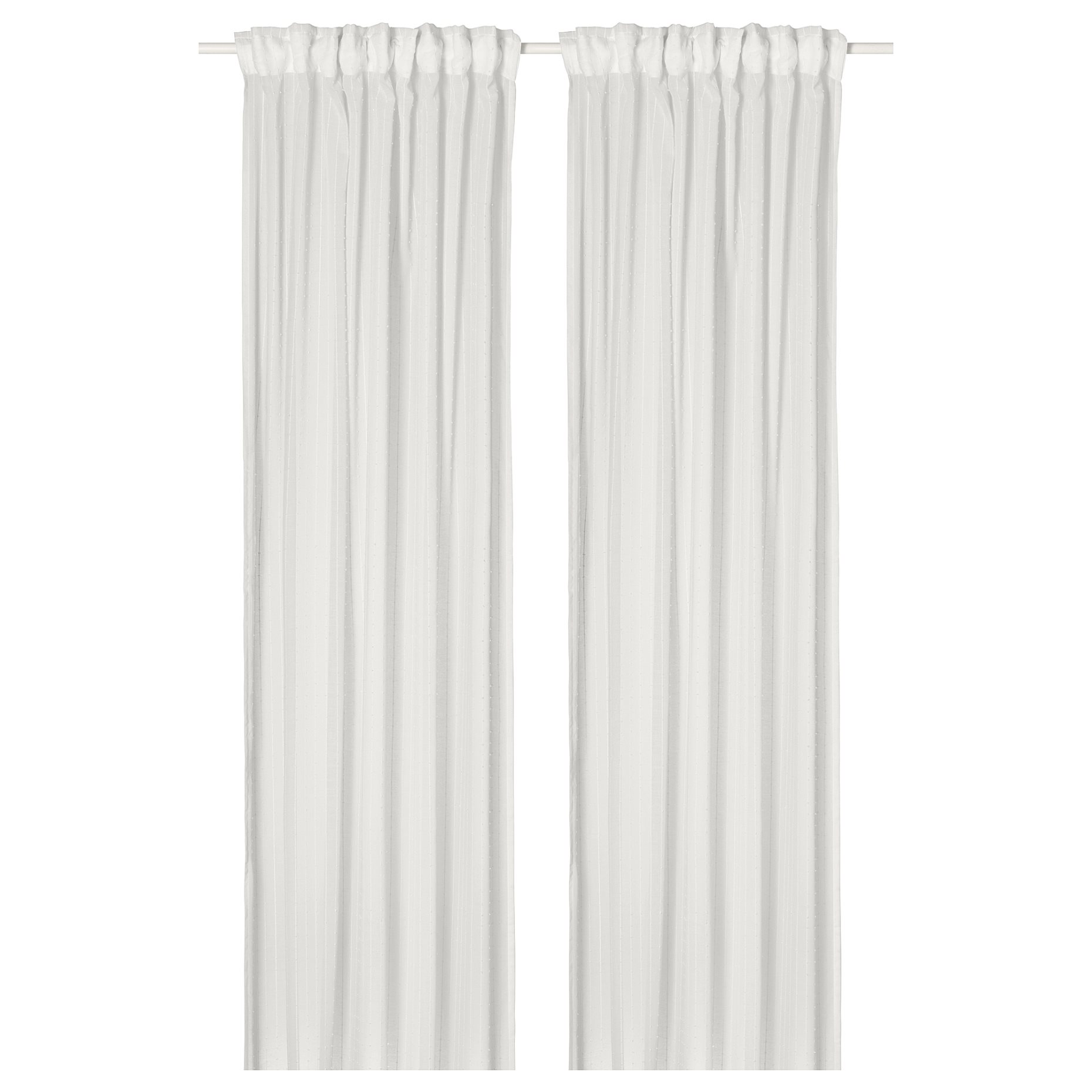 MATILDA, sheer curtains with heading tape 1 pair, 145x280 cm, 806.293.08