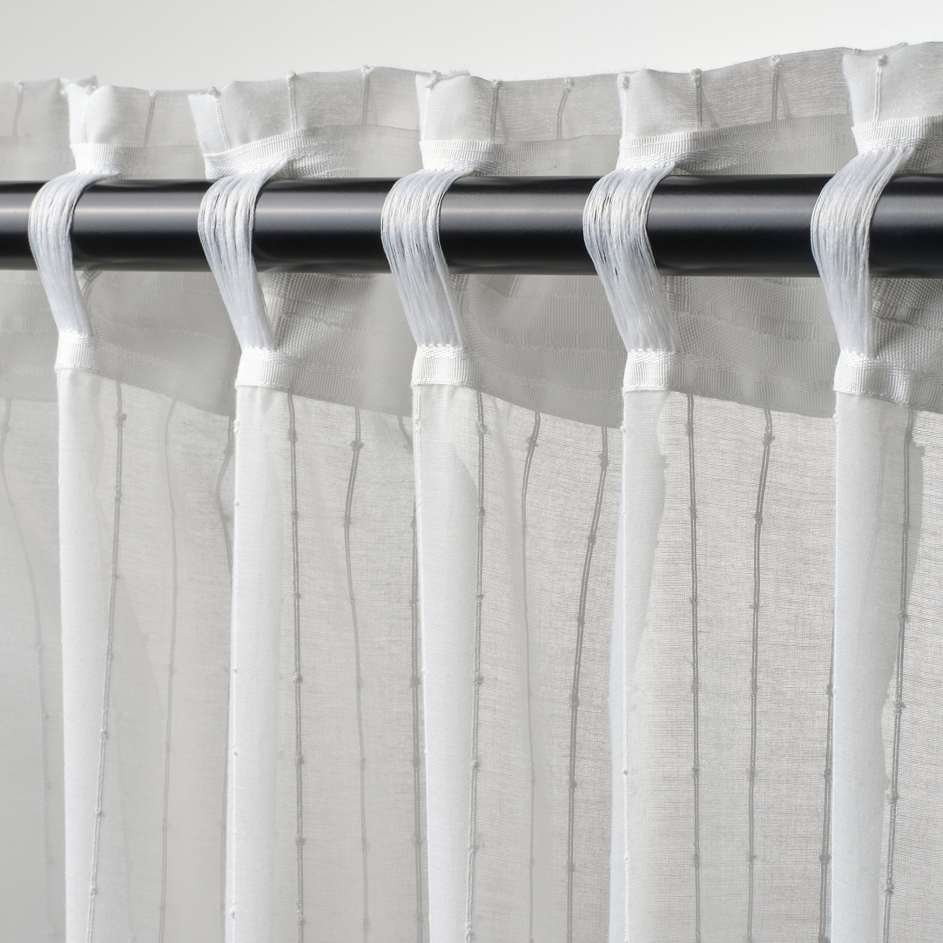 MATILDA, sheer curtains with heading tape 1 pair, 145x280 cm, 806.293.08