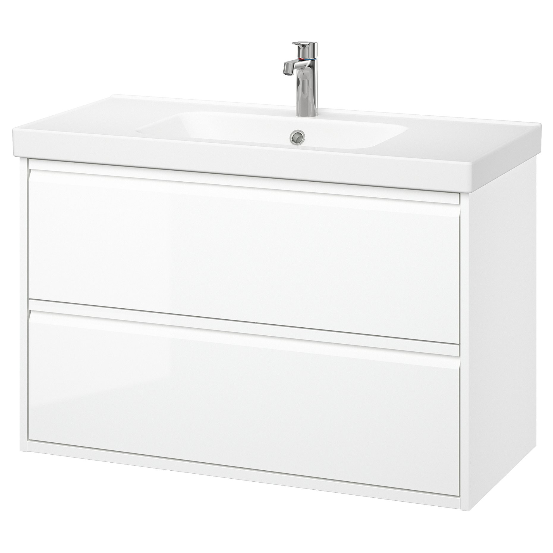 ANGSJON/ORRSJON, wash-stand with drawers/wash-basin/tap, 102x49x69 cm, 895.213.27