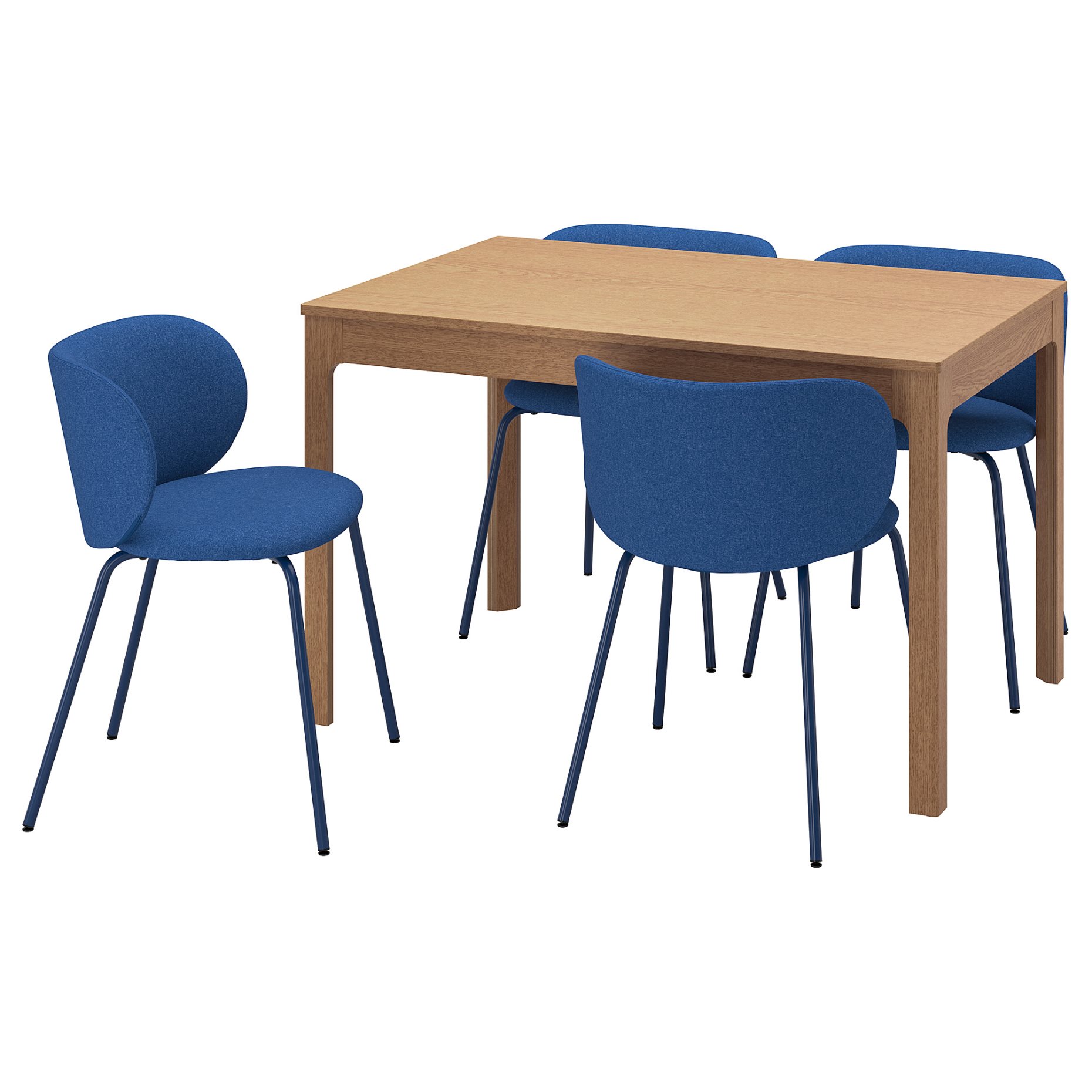 EKEDALEN/KRYLBO, table and 4 chairs, 120/180 cm, 895.363.43