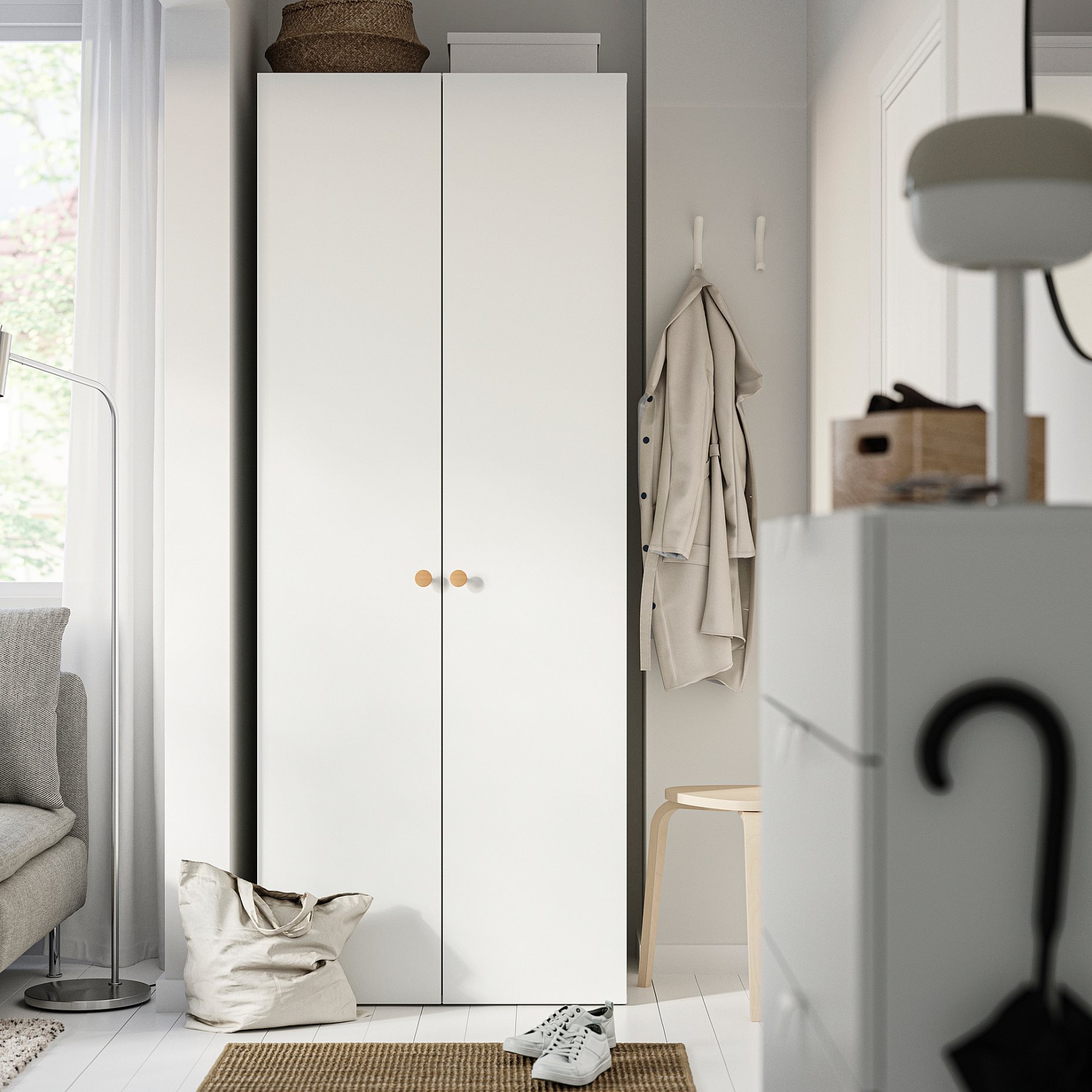 LASTARE, wardrobe combination, 80x62x200 cm, 896.034.22