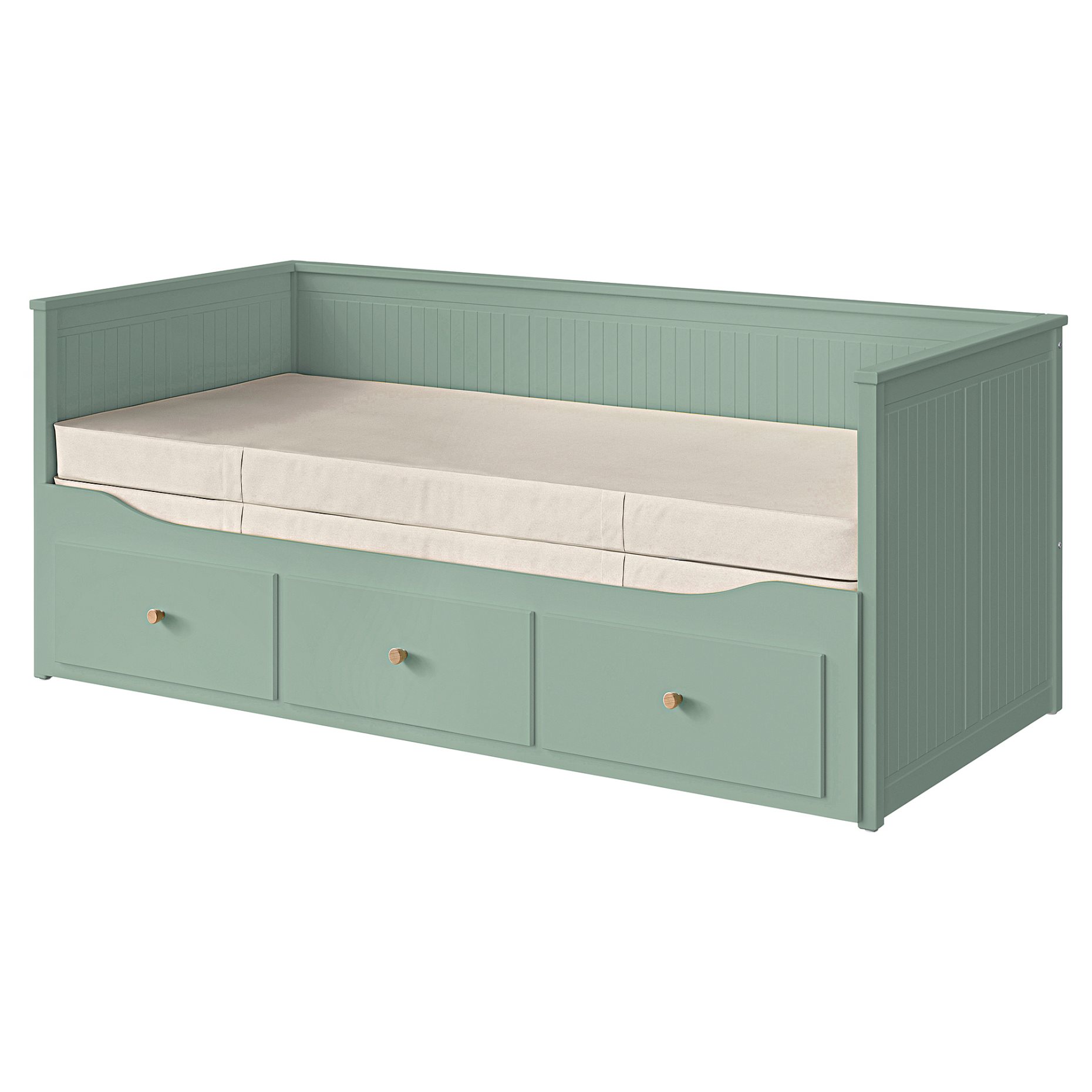 HEMNES, κρεβάτι επισκέπτη day bed 3 συρτάρια/2 στρώματα, 80x200 cm, 896.102.29