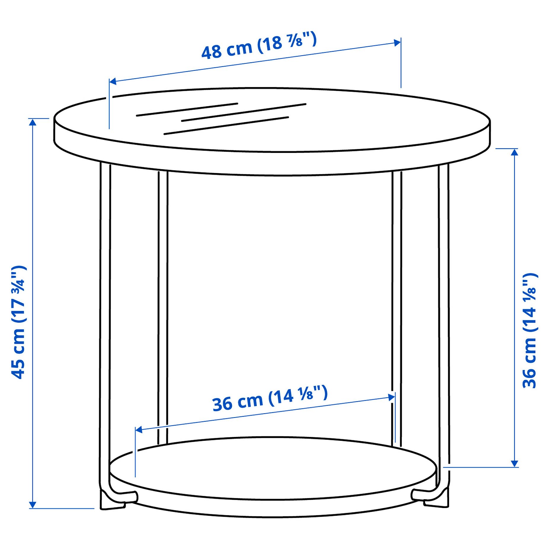 FRÖTORP, coffee table/side table, set of 2, 896.181.88