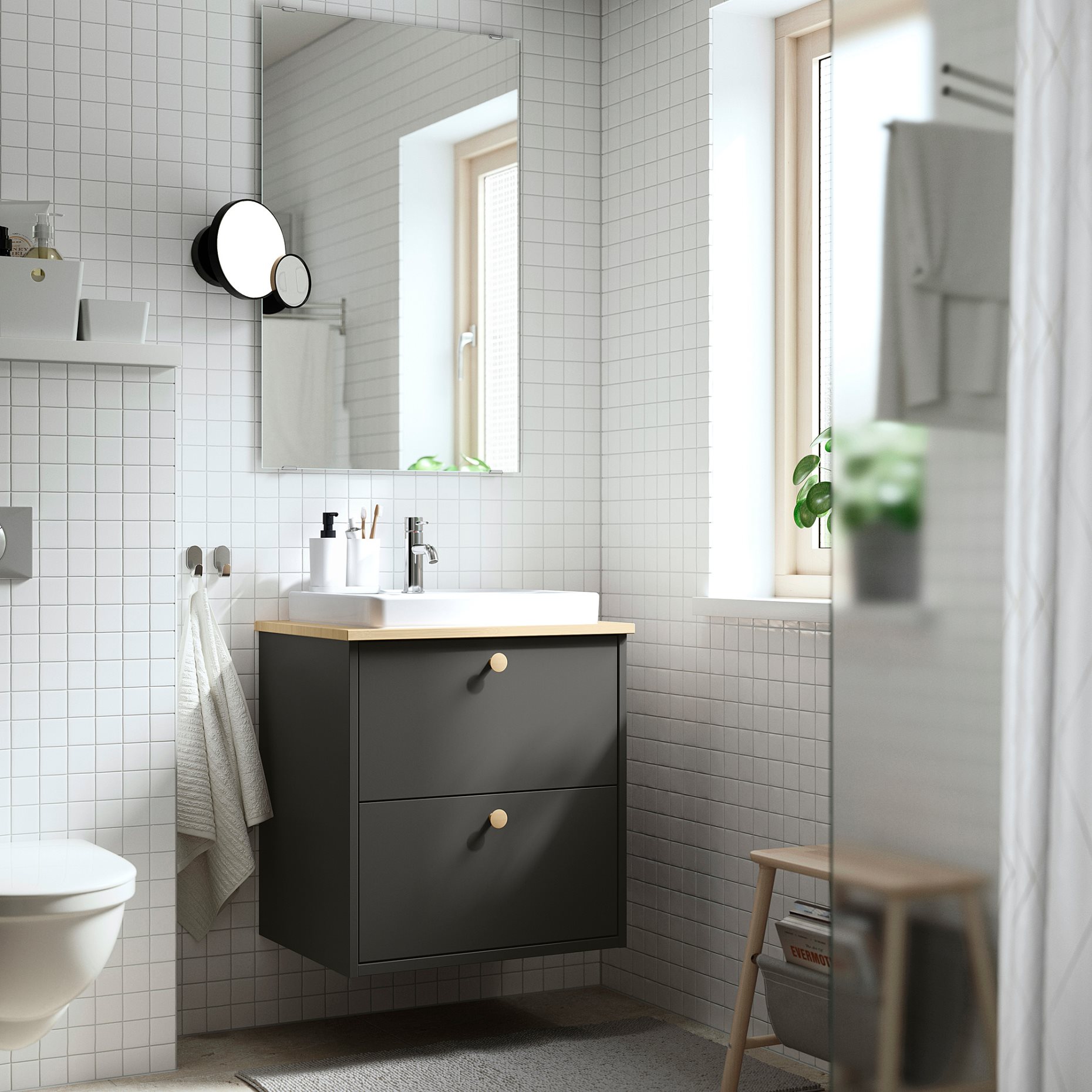 HAVBACK/ORRSJON, wash-stand with drawers/wash-basin, 62x49x71, 896.294.22