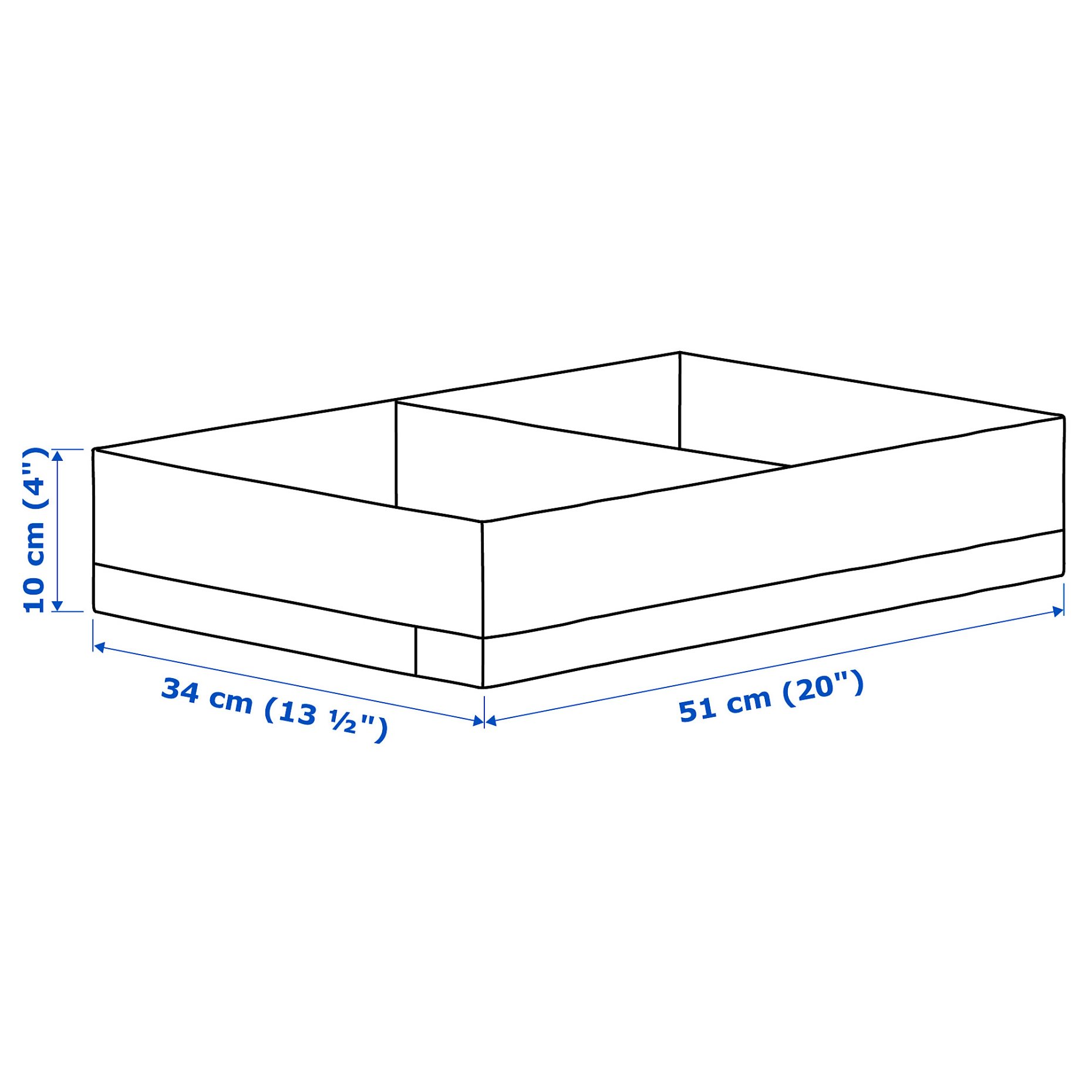 STUK, box with compartments, 34x51x10 cm, 904.744.38