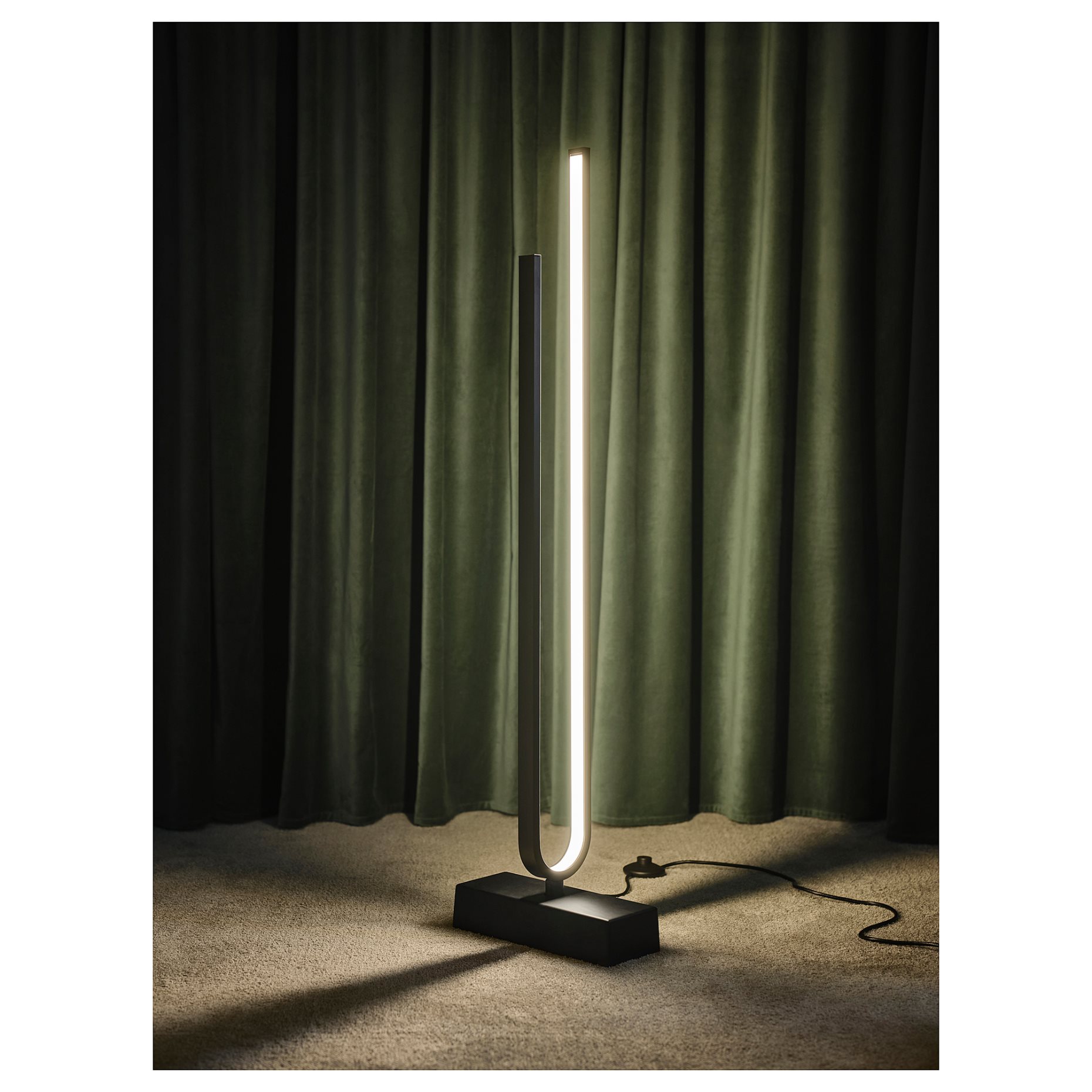 PILSKOTT, φωτιστικό δαπέδου με ενσωματωμένο φωτισμό LED/Έξυπνο, 904.781.20