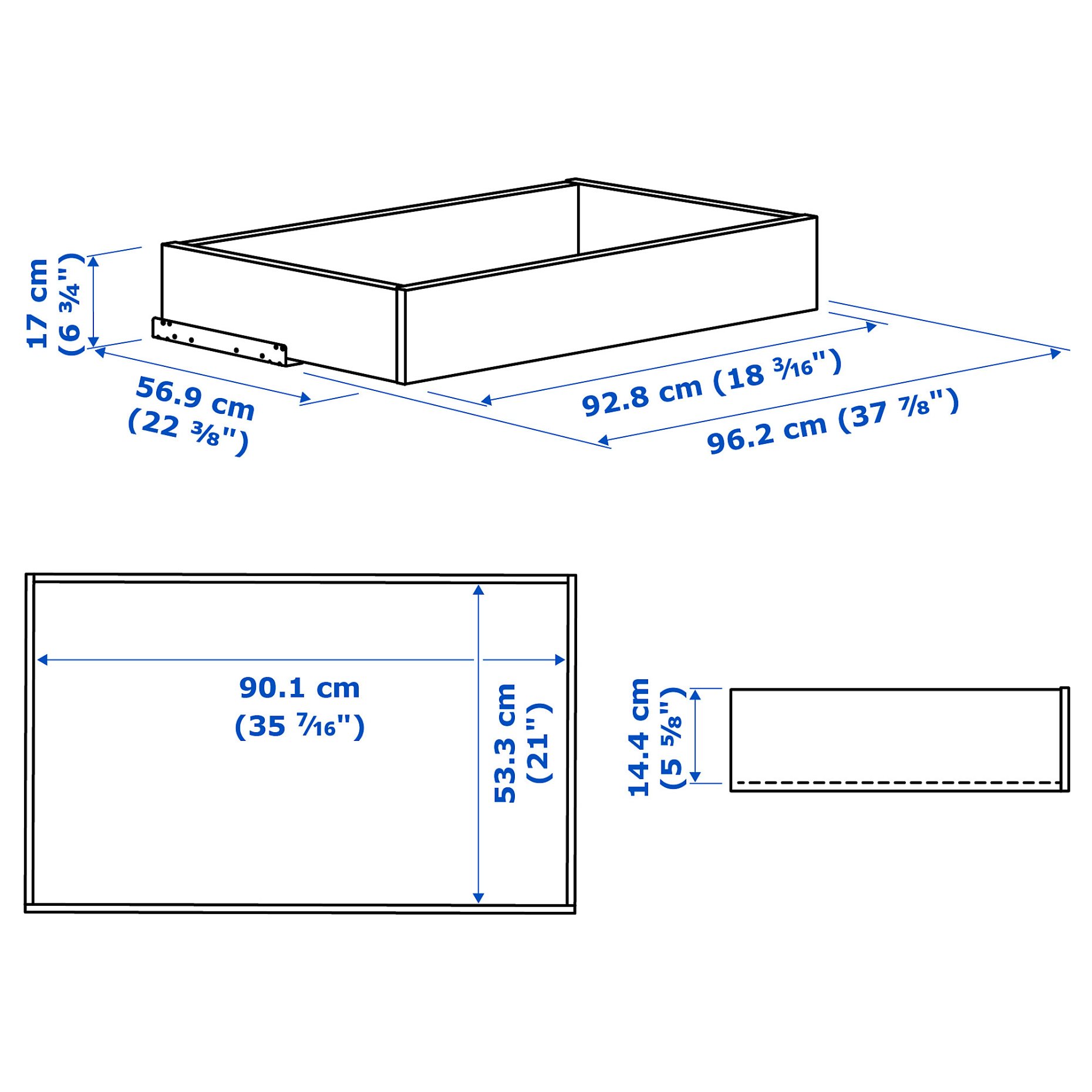 KOMPLEMENT, drawer, 100x58 cm, 905.091.93