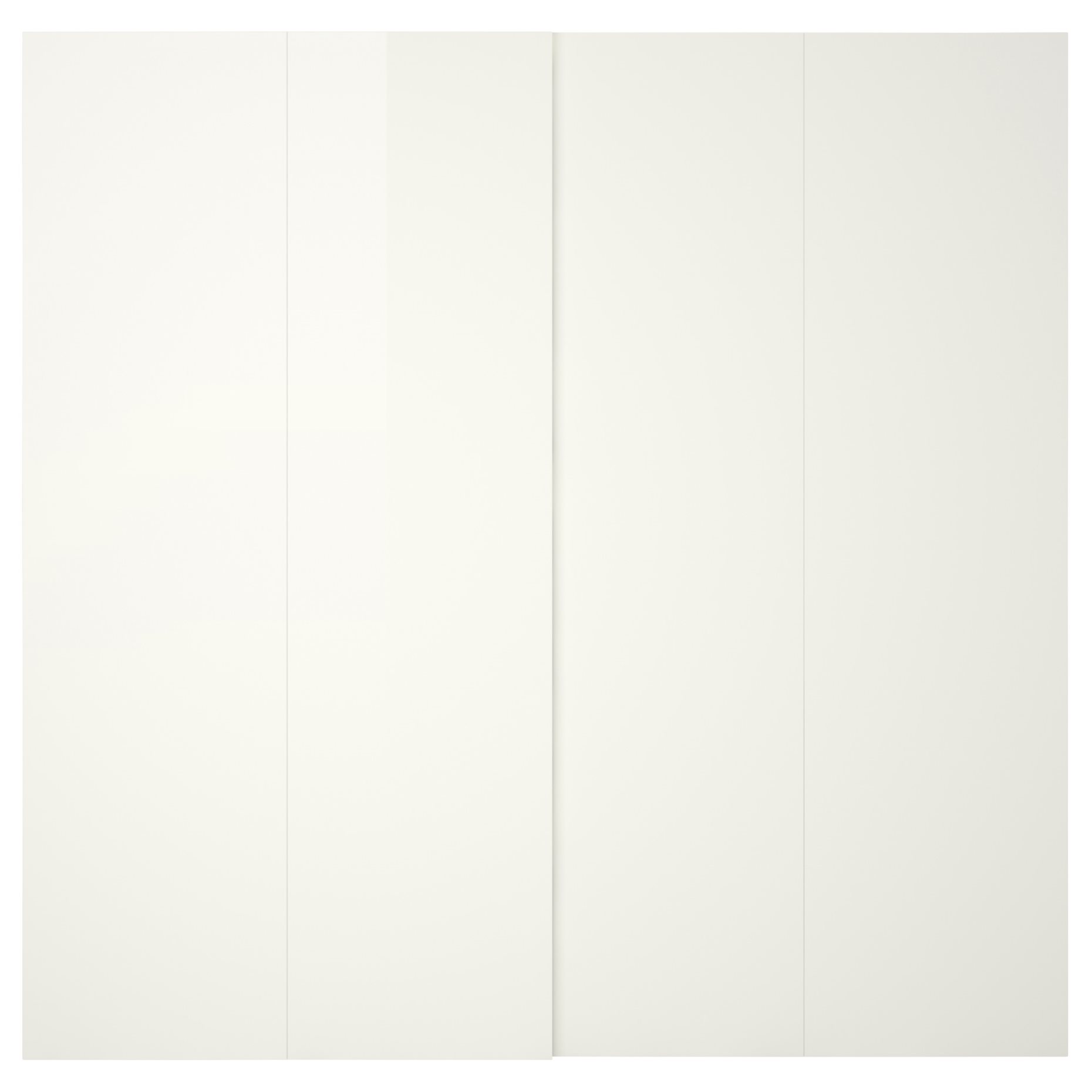 HASVIK, συρόμενη πόρτα/γυαλιστερό, 2 τεμ. 200x236 cm, 905.215.57