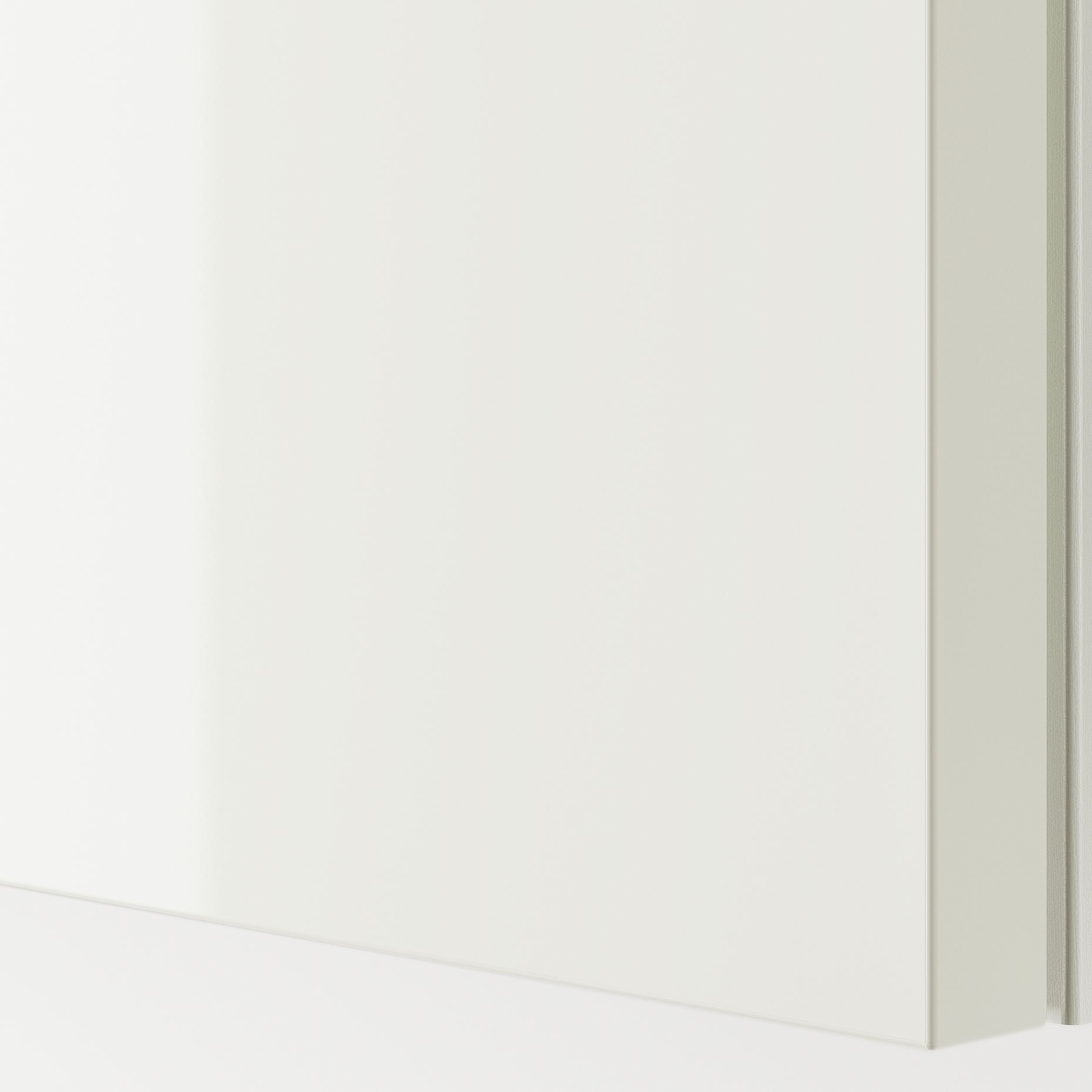 HASVIK, συρόμενη πόρτα/γυαλιστερό, 2 τεμ. 200x236 cm, 905.215.57
