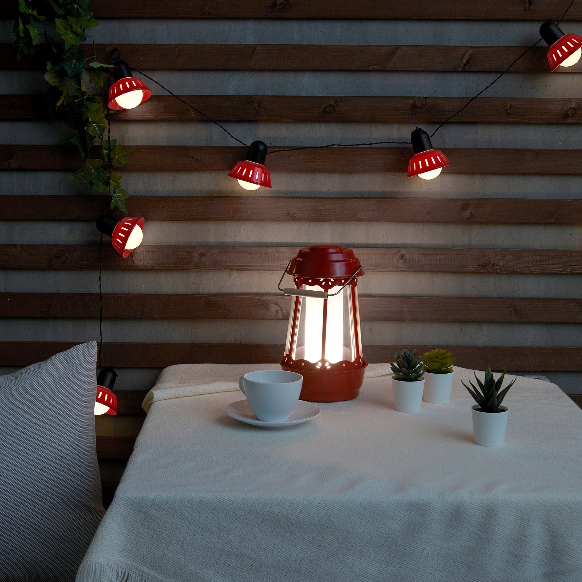 SOMMARLÅNKE, lighting chain with built-in LED light source/10 bulbs/outdoor/battery-operated/Retro, 905.439.98