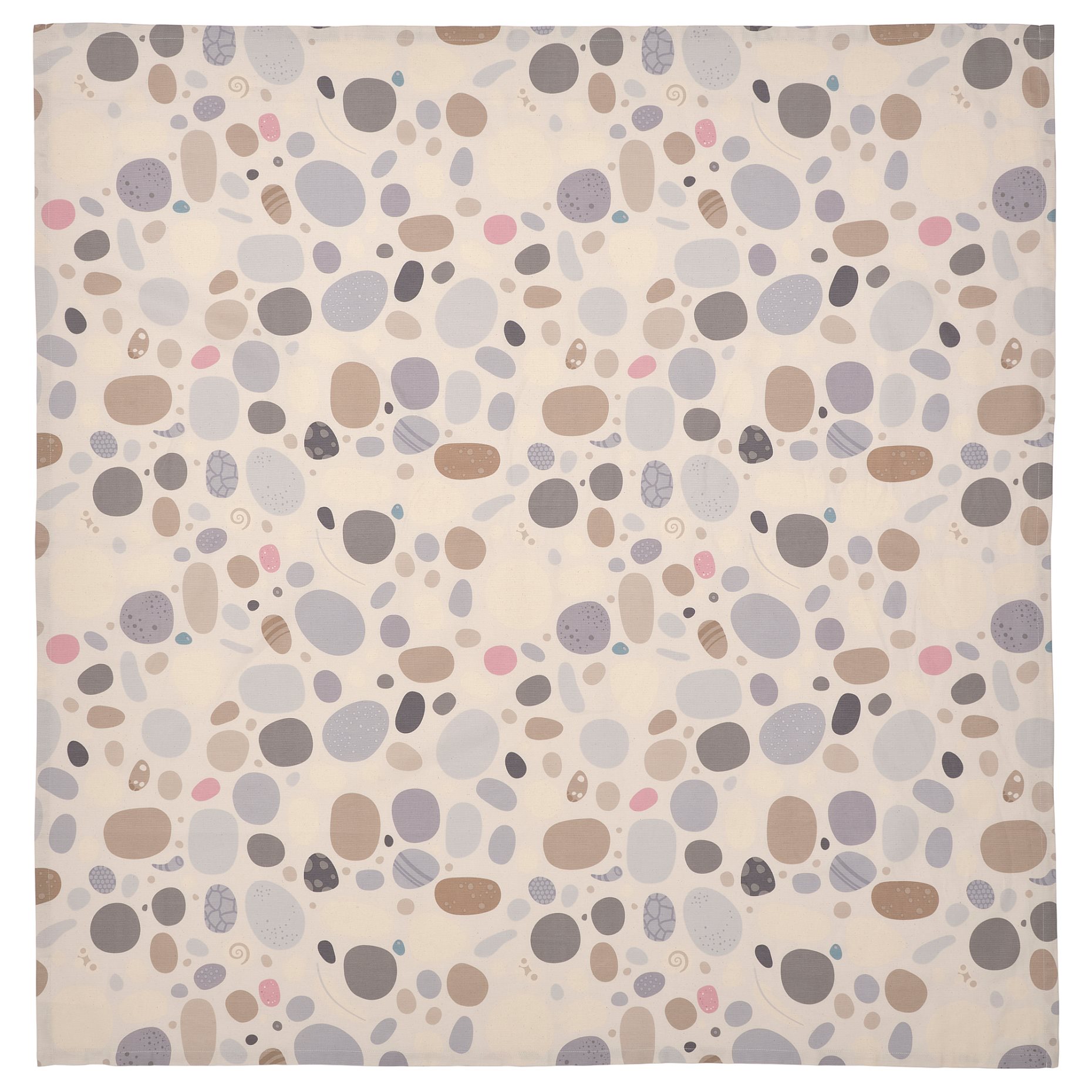 SOMMARFLOX, tablecloth patterned stones, 145x145 cm, 905.494.34